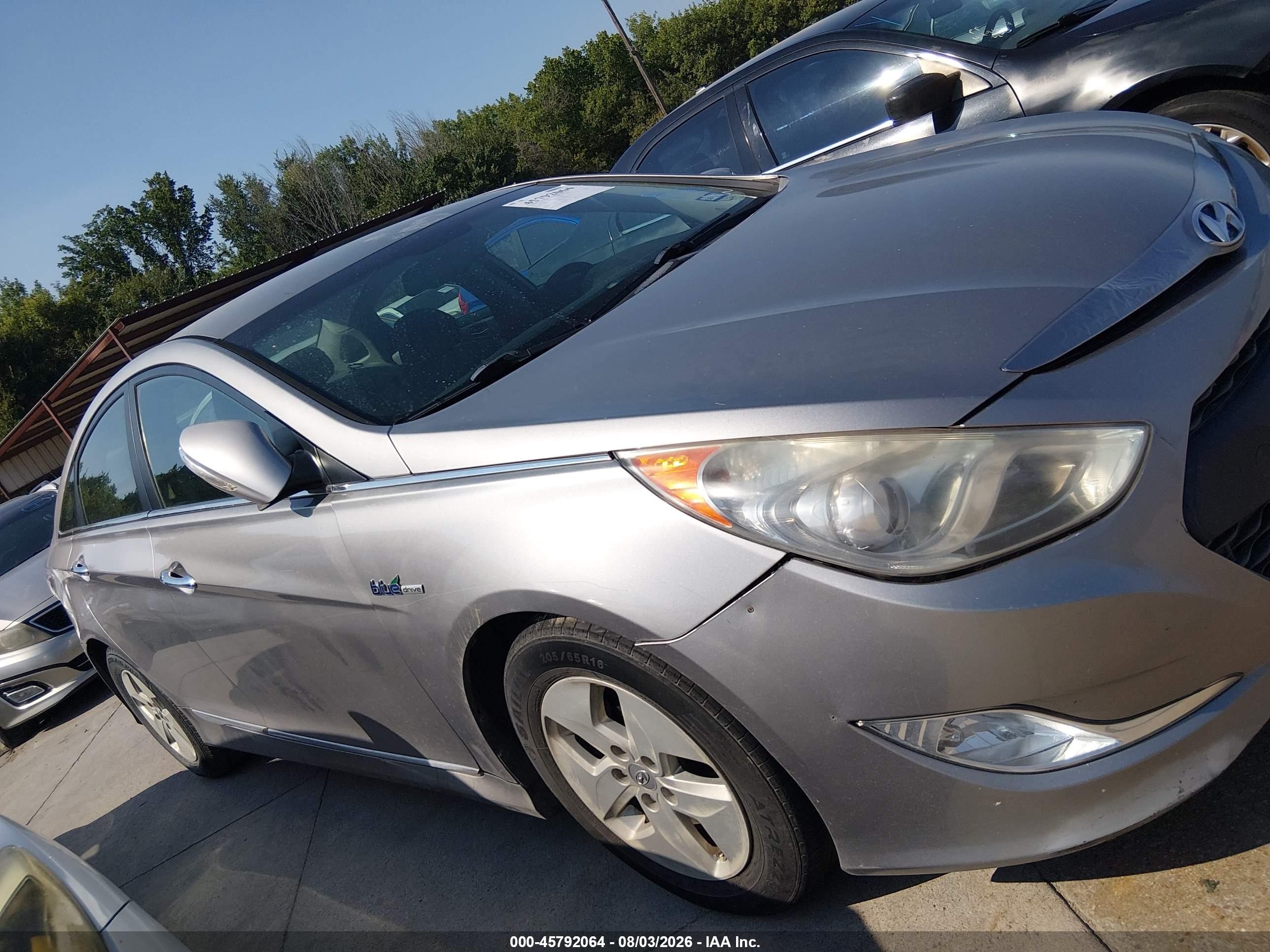 2012 Hyundai Sonata Hybrid   Gray vin: KMHEC4A44CA027279