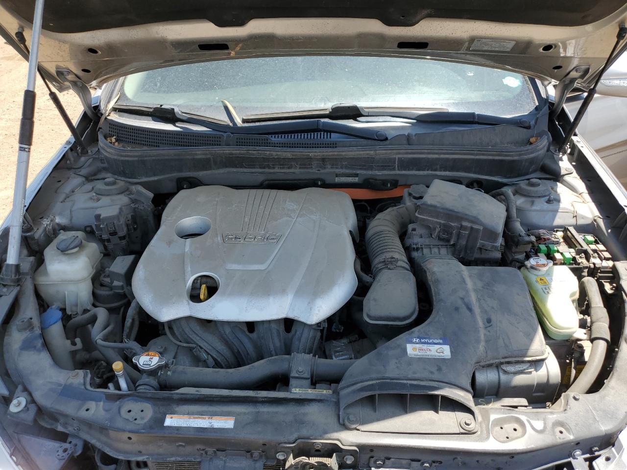 2012 Hyundai Sonata Hybrid Silver vin: KMHEC4A44CA046317