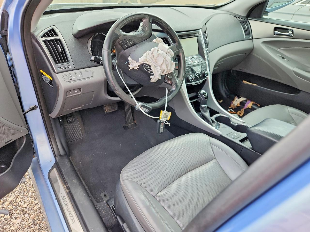 2013 Hyundai Sonata Hybrid Blue vin: KMHEC4A44DA068710