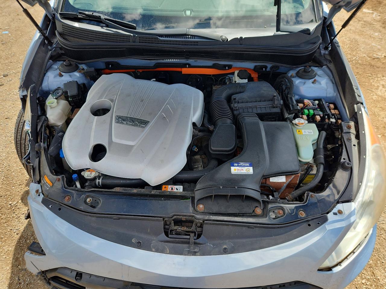 2013 Hyundai Sonata Hybrid Blue vin: KMHEC4A44DA068710