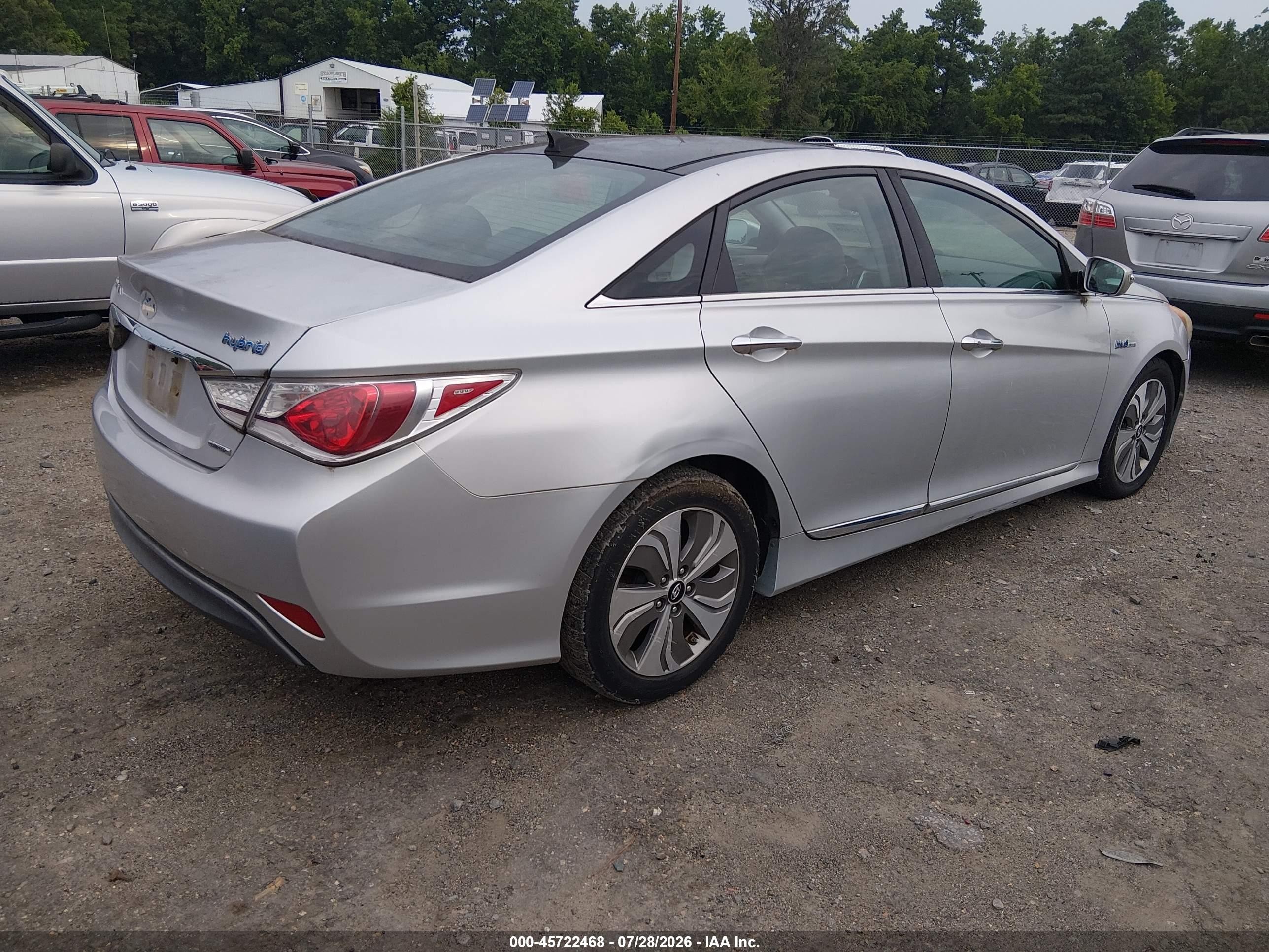 2013 Hyundai Sonata Hybrid Limited Gray vin: KMHEC4A44DA068853
