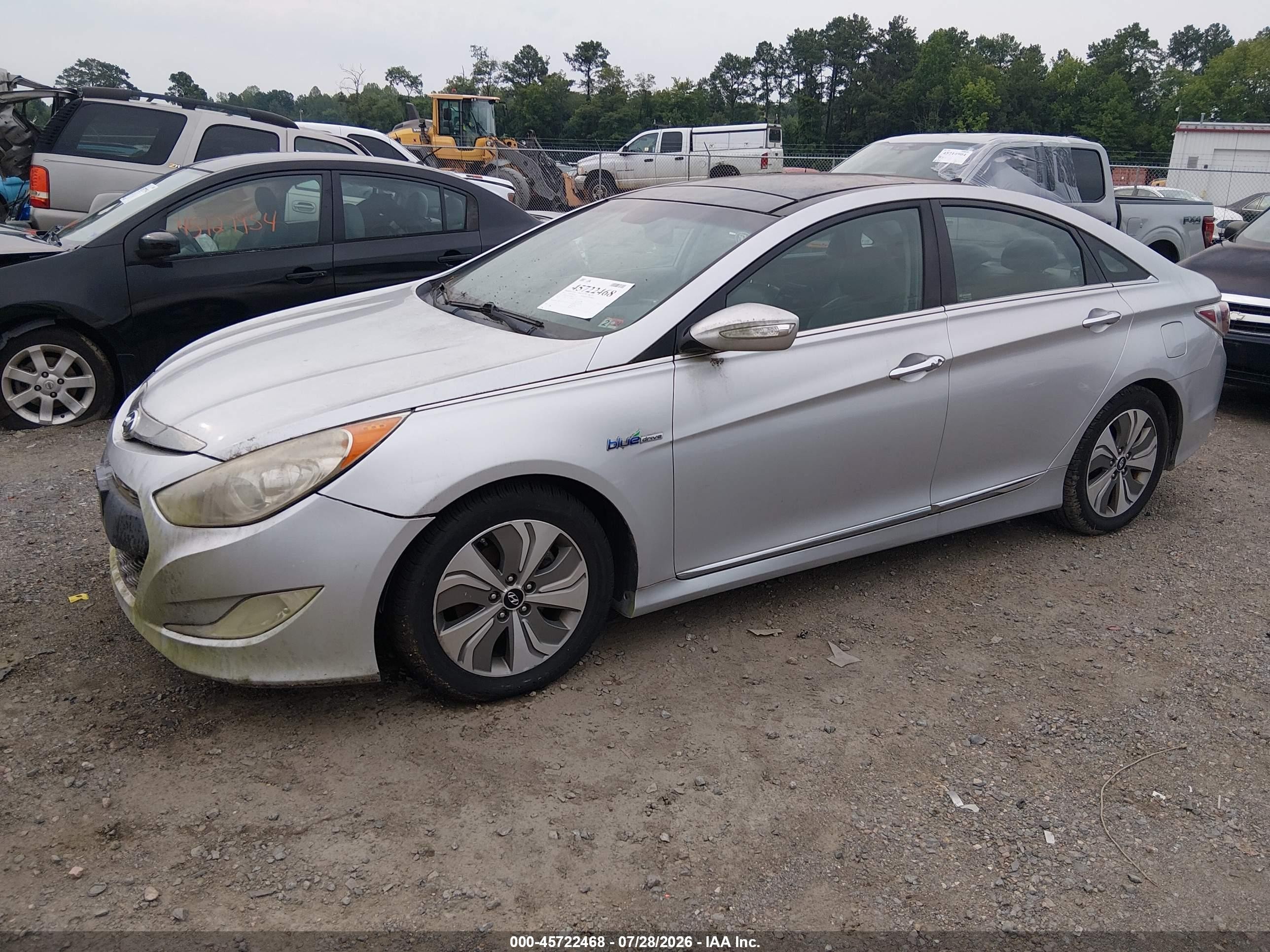 2013 Hyundai Sonata Hybrid Limited Gray vin: KMHEC4A44DA068853