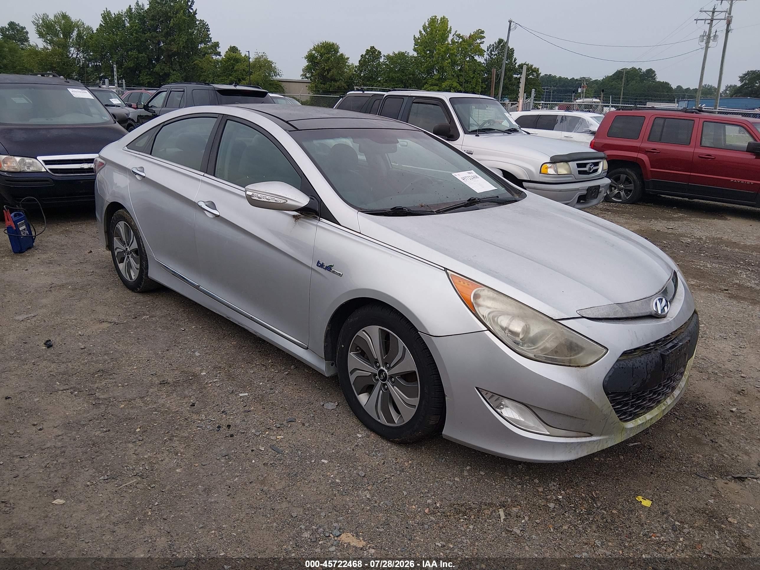 2013 Hyundai Sonata Hybrid Limited Gray vin: KMHEC4A44DA068853