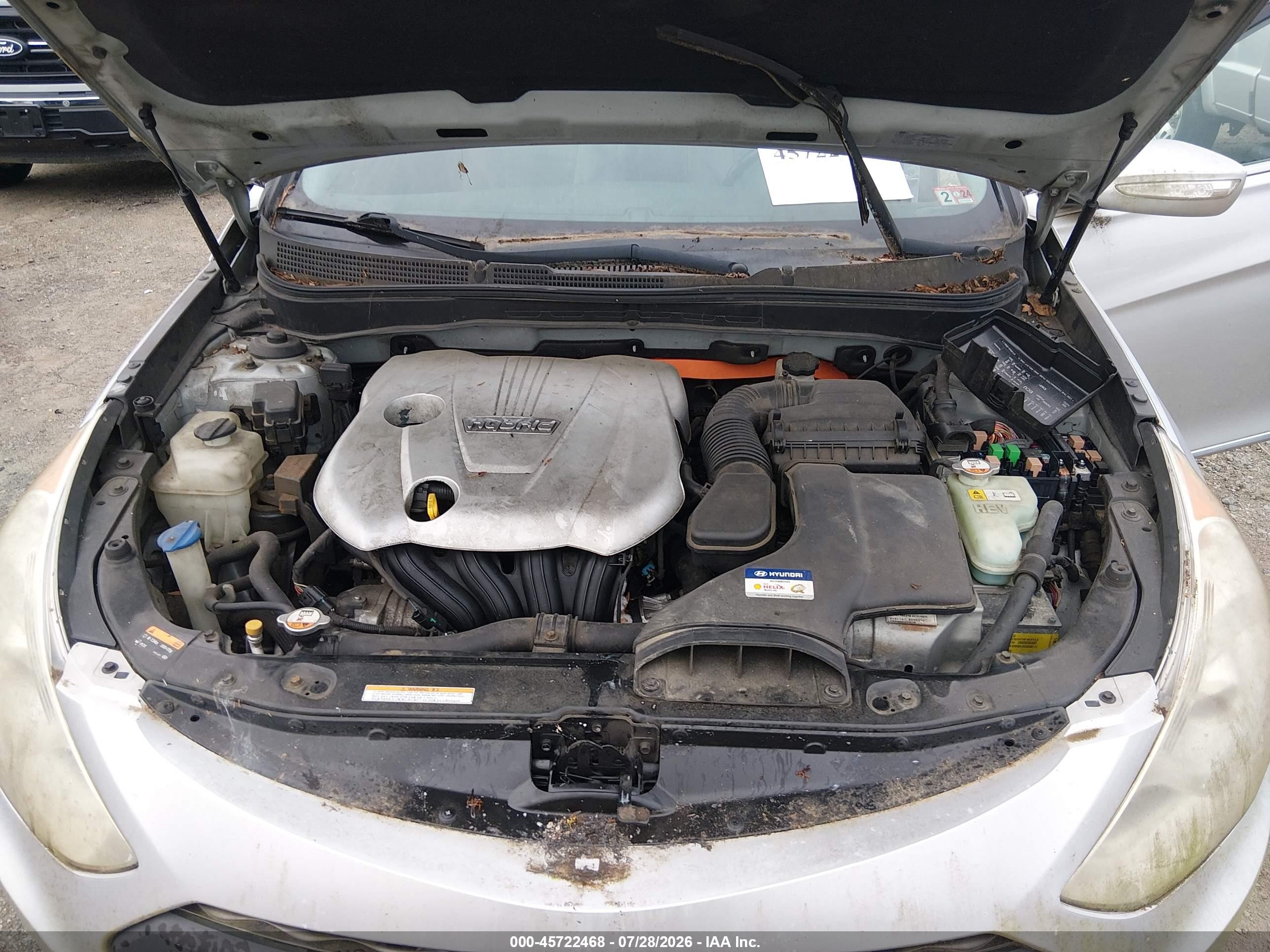 2013 Hyundai Sonata Hybrid Limited Gray vin: KMHEC4A44DA068853