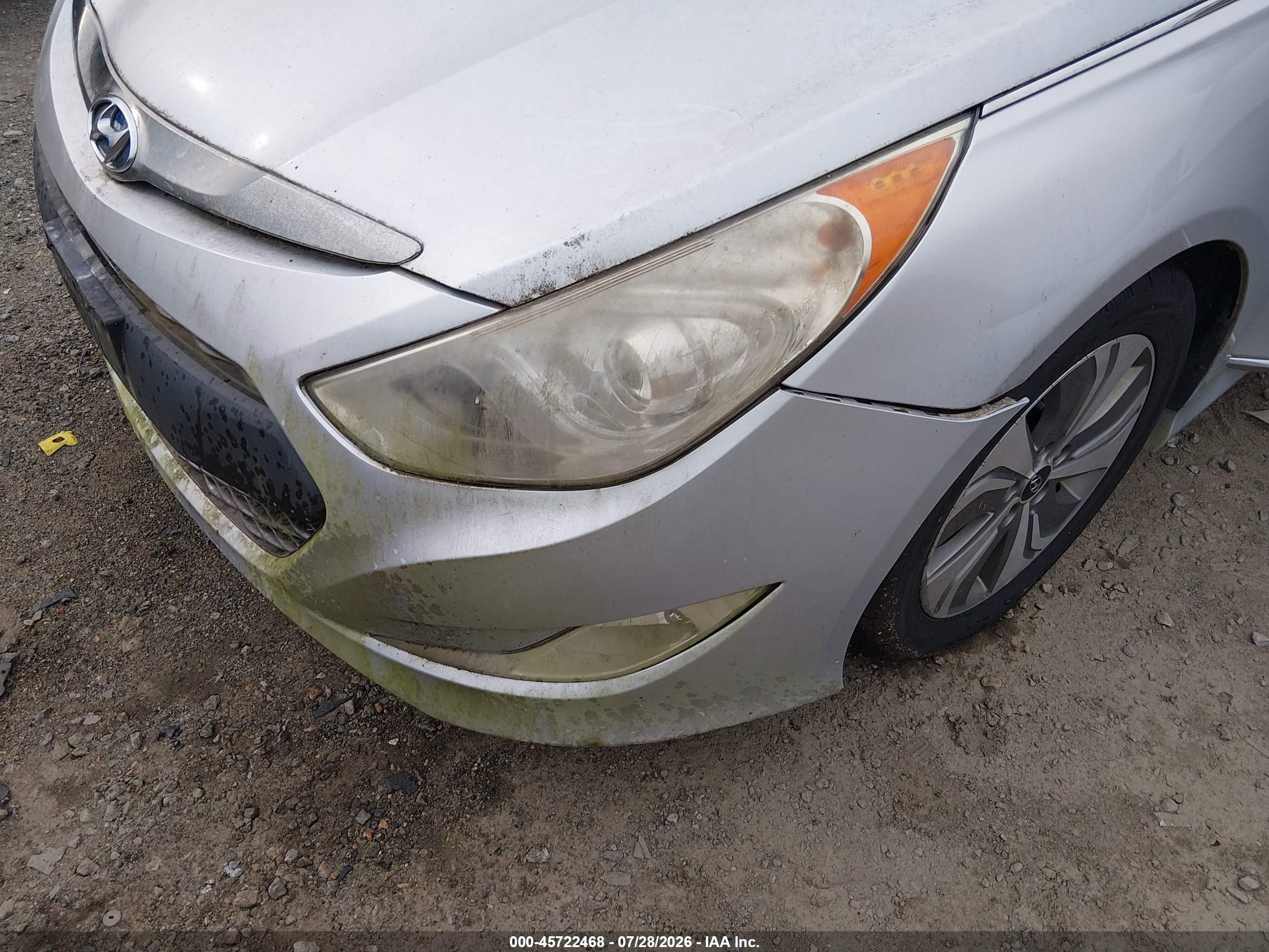 2013 Hyundai Sonata Hybrid Limited Gray vin: KMHEC4A44DA068853