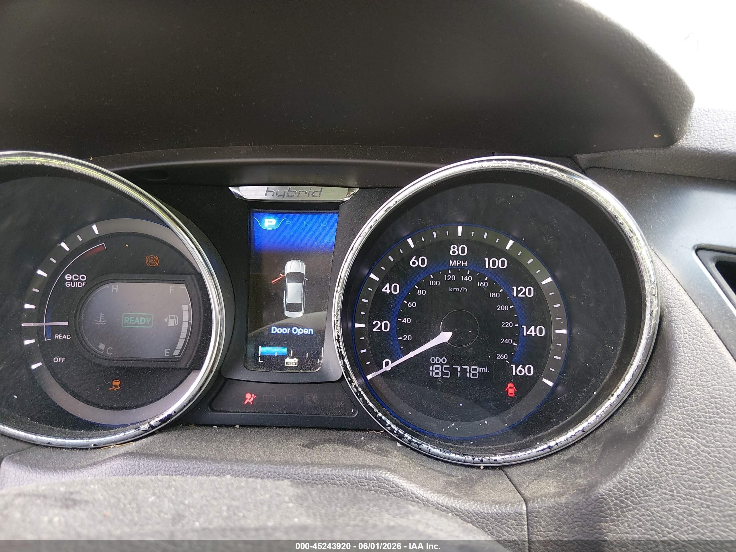 2013 Hyundai Sonata Hybrid   Red vin: KMHEC4A44DA069159