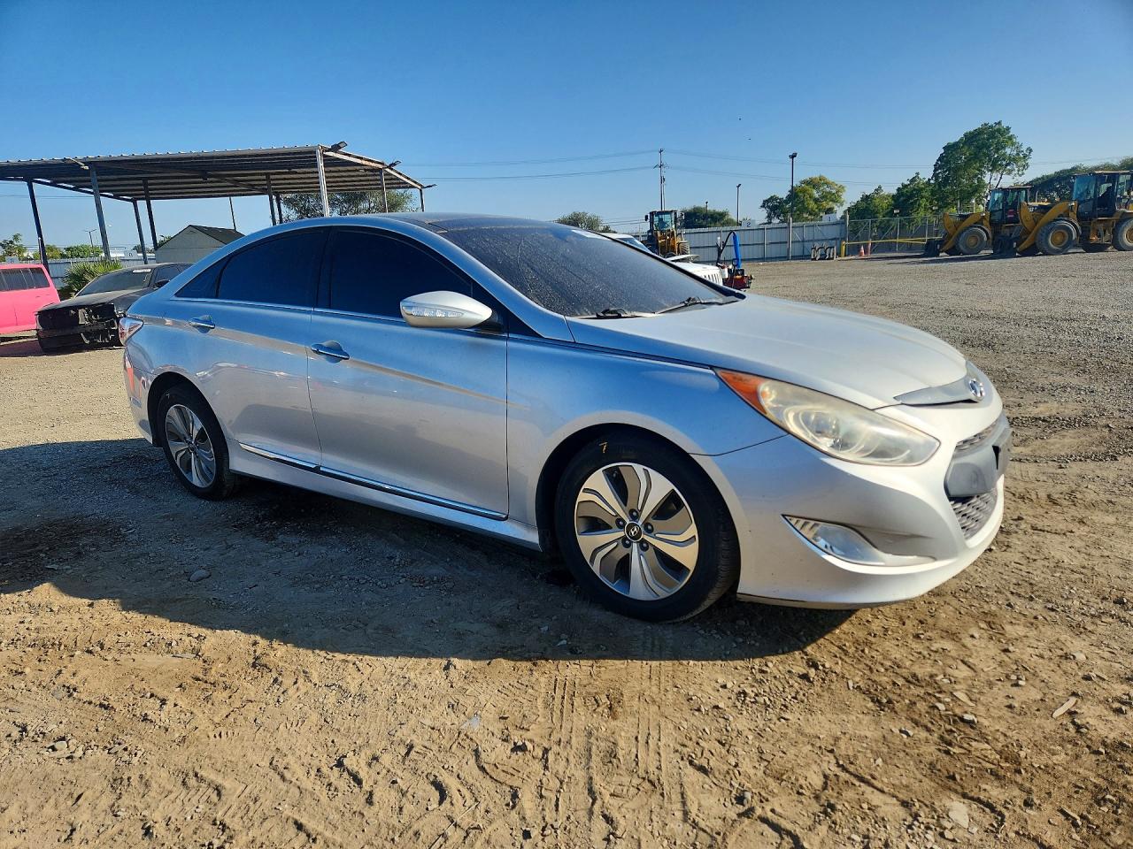2013 Hyundai Sonata Hybrid Silver vin: KMHEC4A44DA071798
