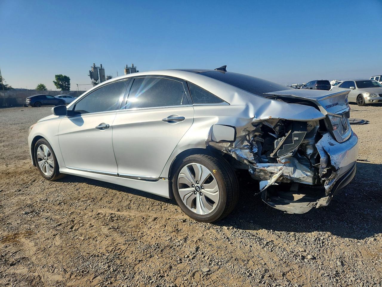 2013 Hyundai Sonata Hybrid Silver vin: KMHEC4A44DA071798