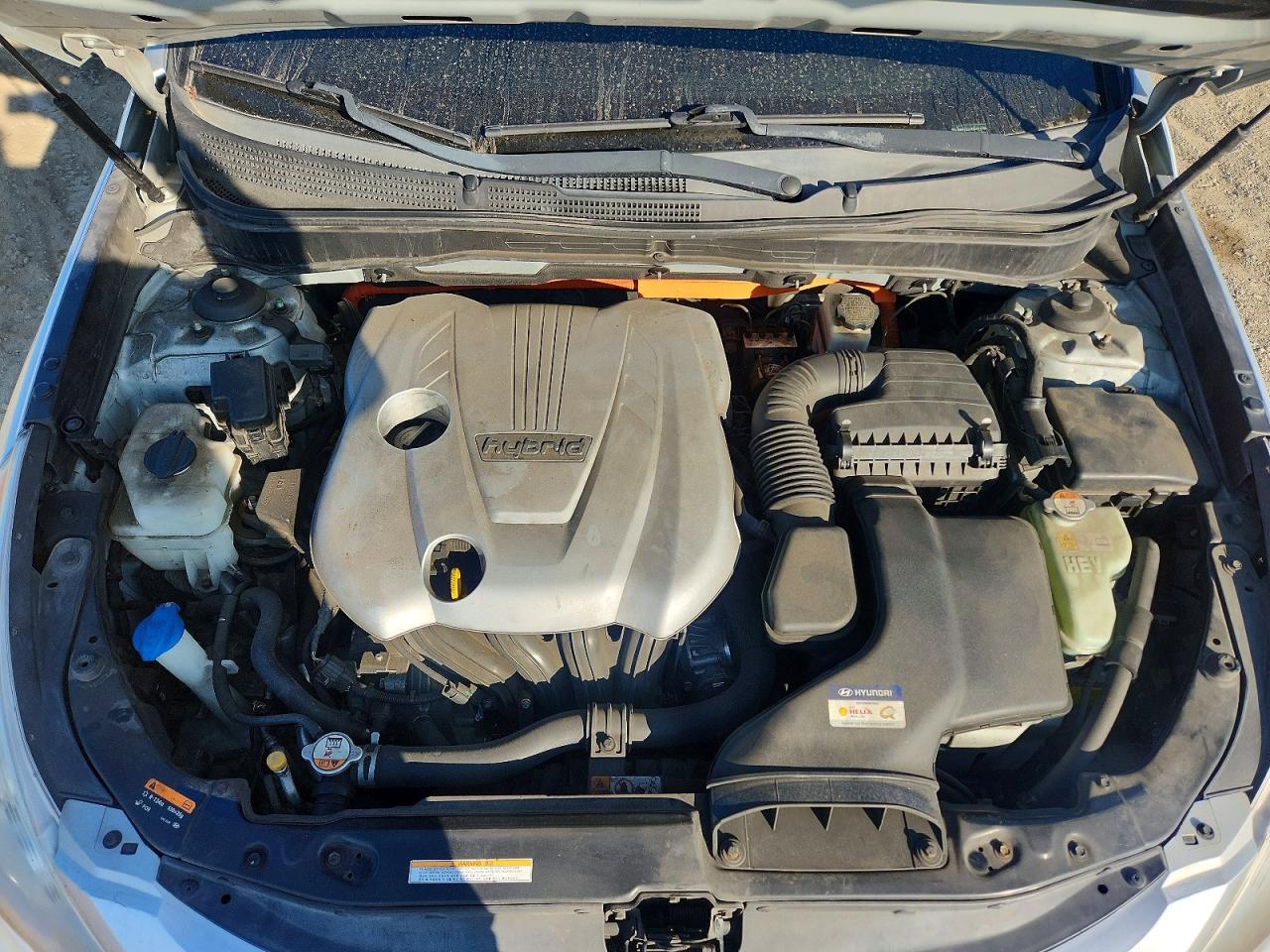 2013 Hyundai Sonata Hybrid Silver vin: KMHEC4A44DA071798