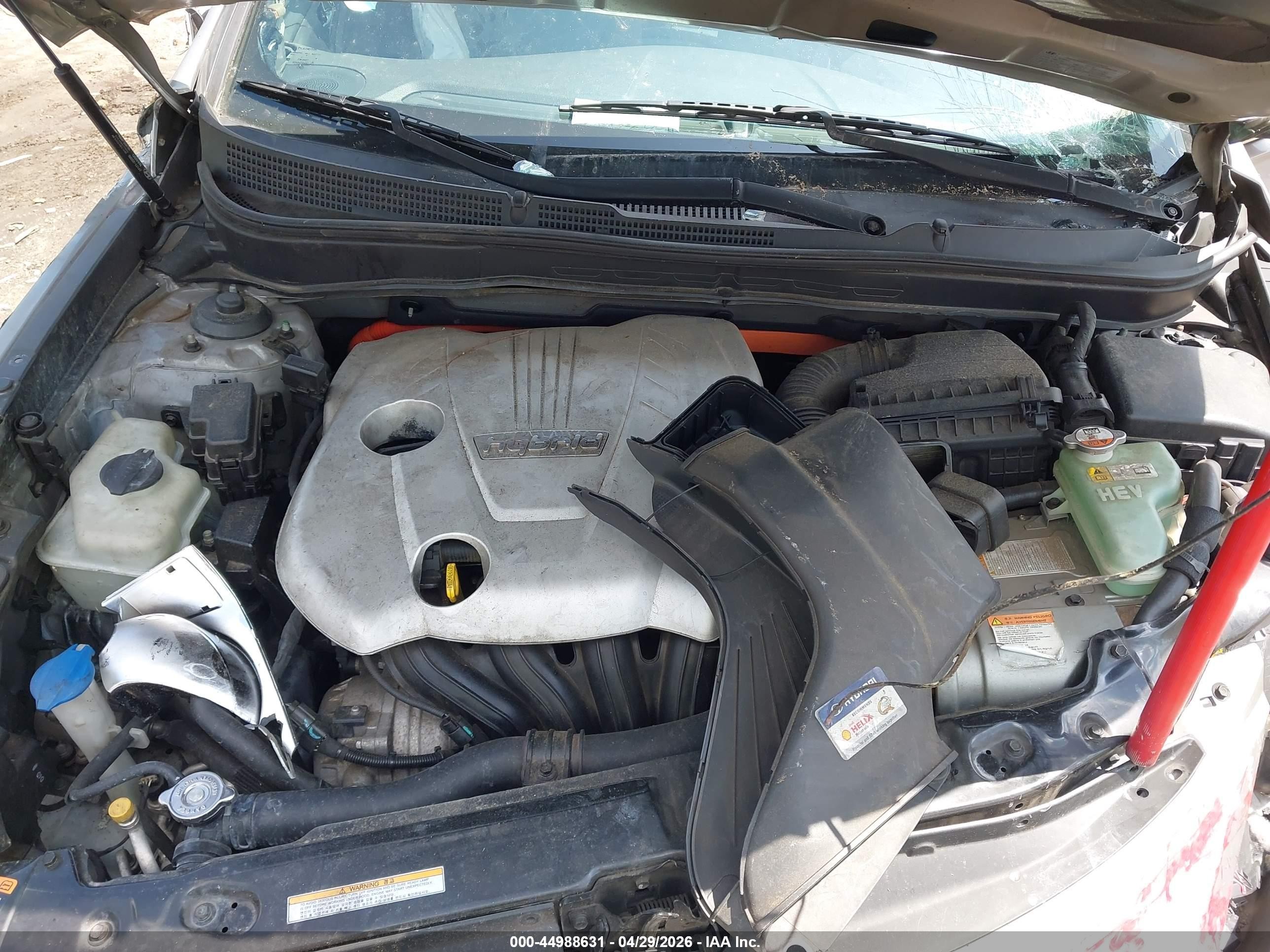 2013 Hyundai Sonata Hybrid   Silver vin: KMHEC4A44DA078282