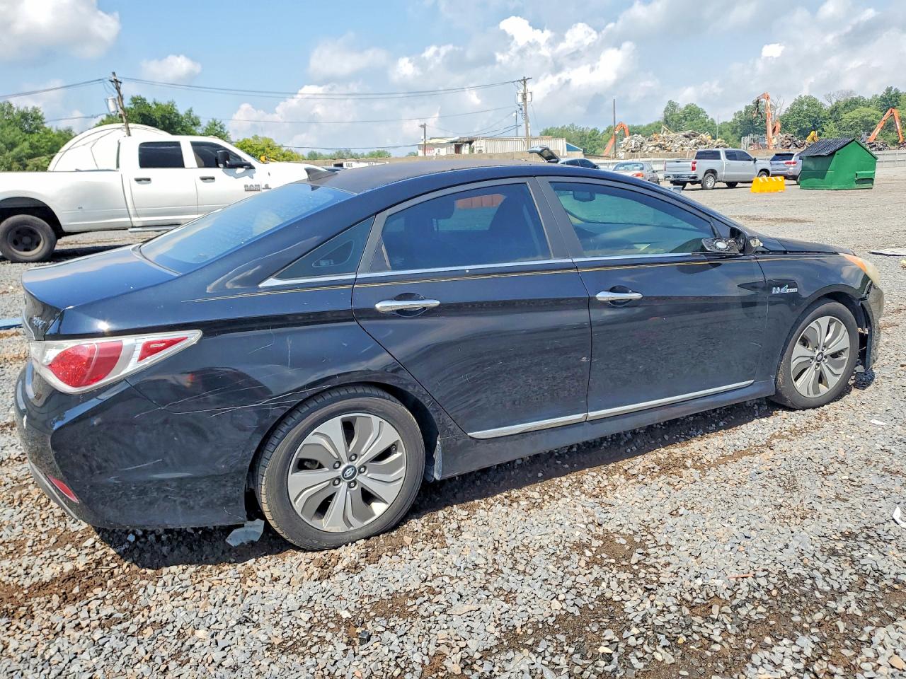 2013 Hyundai Sonata Hybrid Black vin: KMHEC4A44DA084129