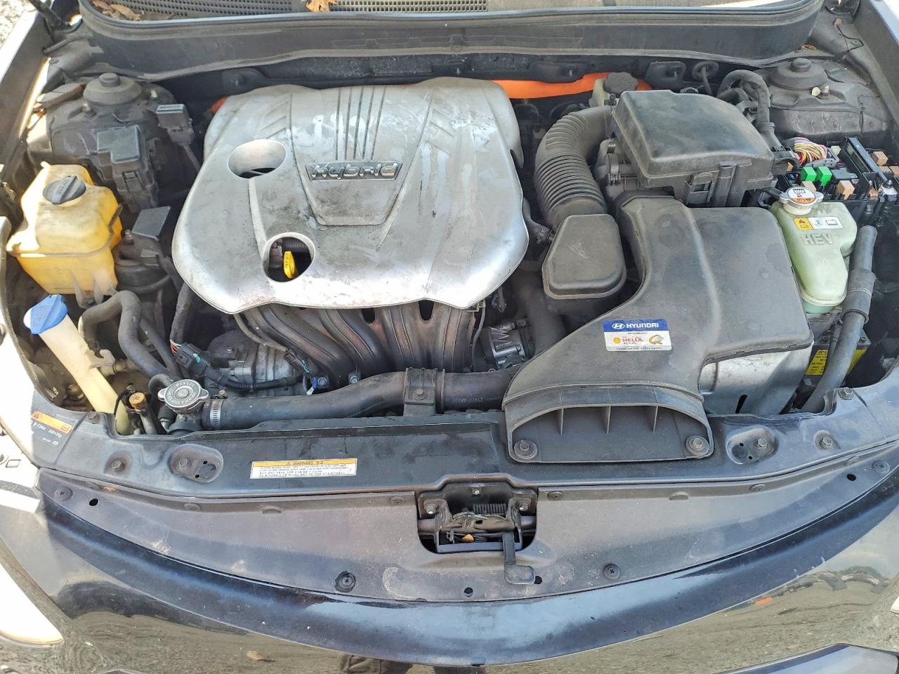 2013 Hyundai Sonata Hybrid Black vin: KMHEC4A44DA084129