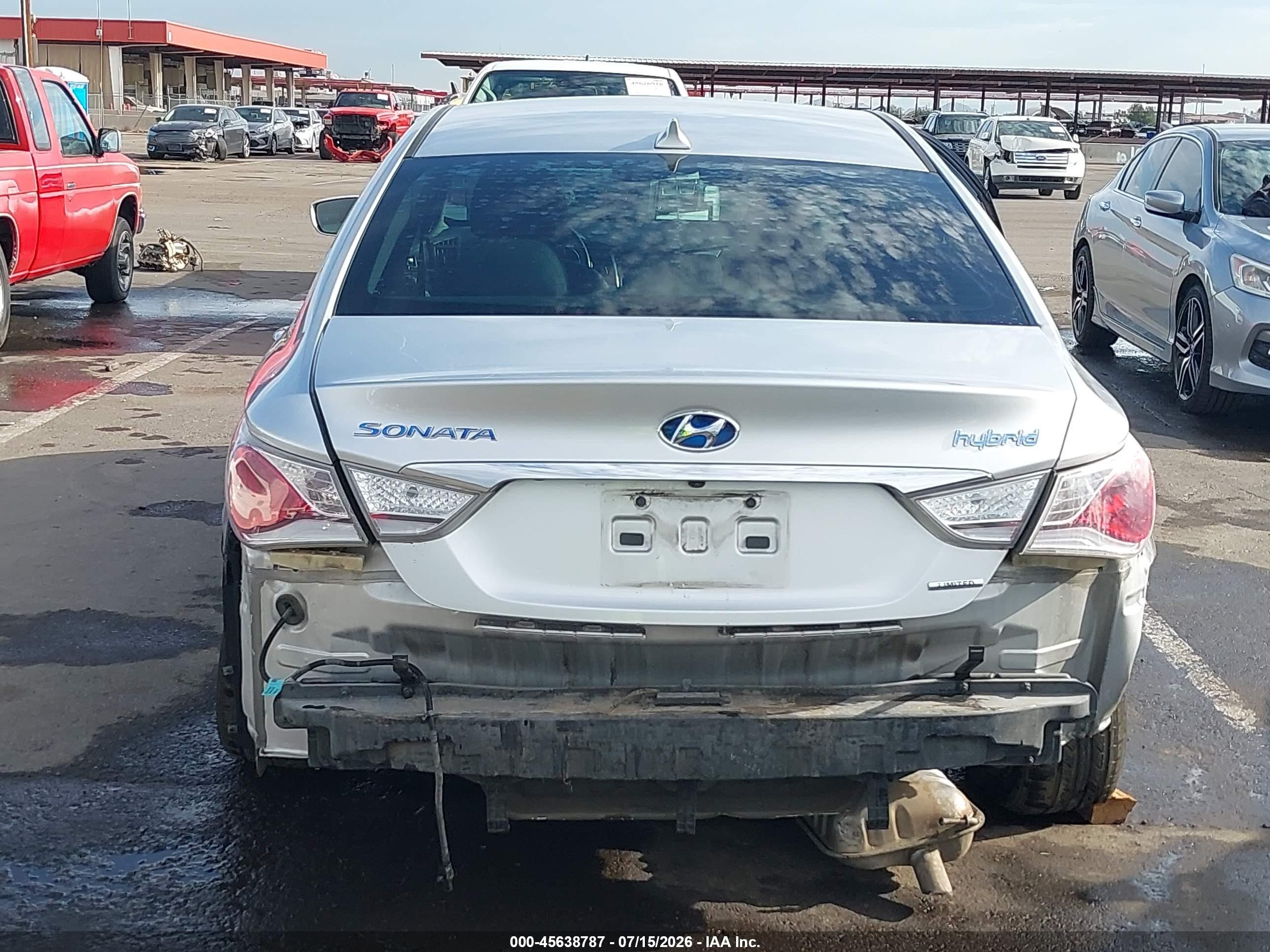 2013 Hyundai Sonata Hybrid Limited Silver vin: KMHEC4A44DA101270