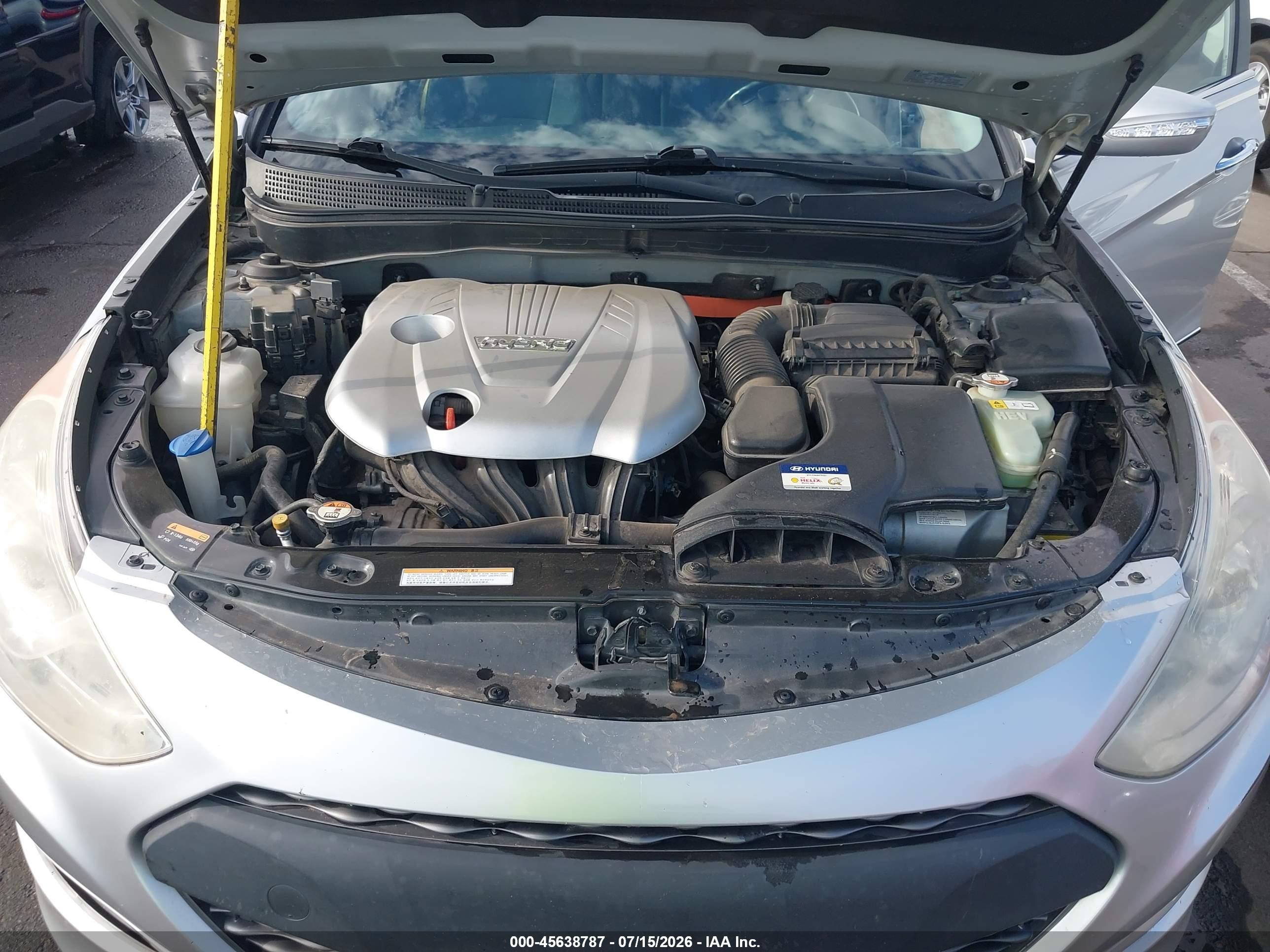 2013 Hyundai Sonata Hybrid Limited Silver vin: KMHEC4A44DA101270