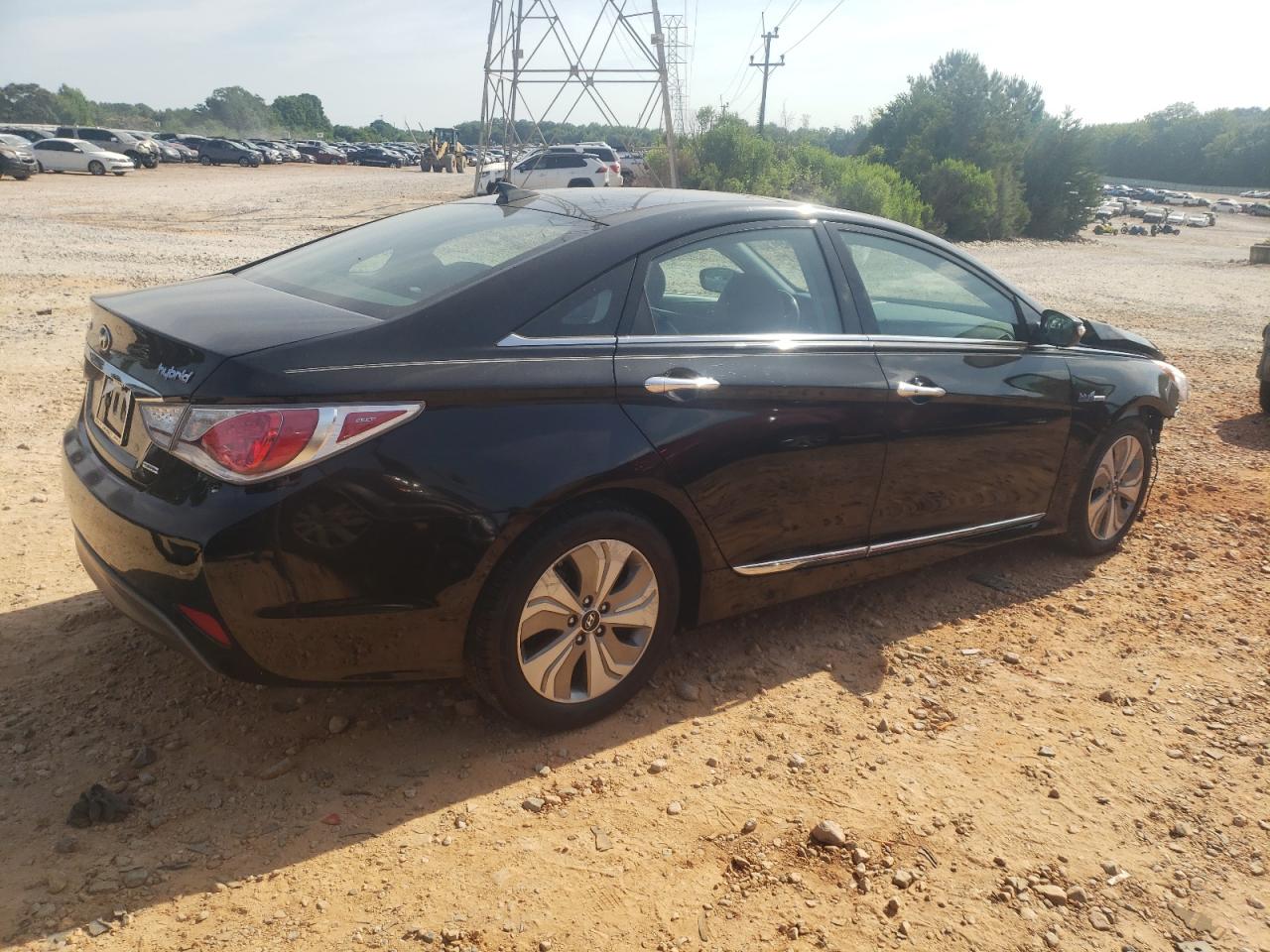2014 Hyundai Sonata Hybrid Black vin: KMHEC4A44EA107927