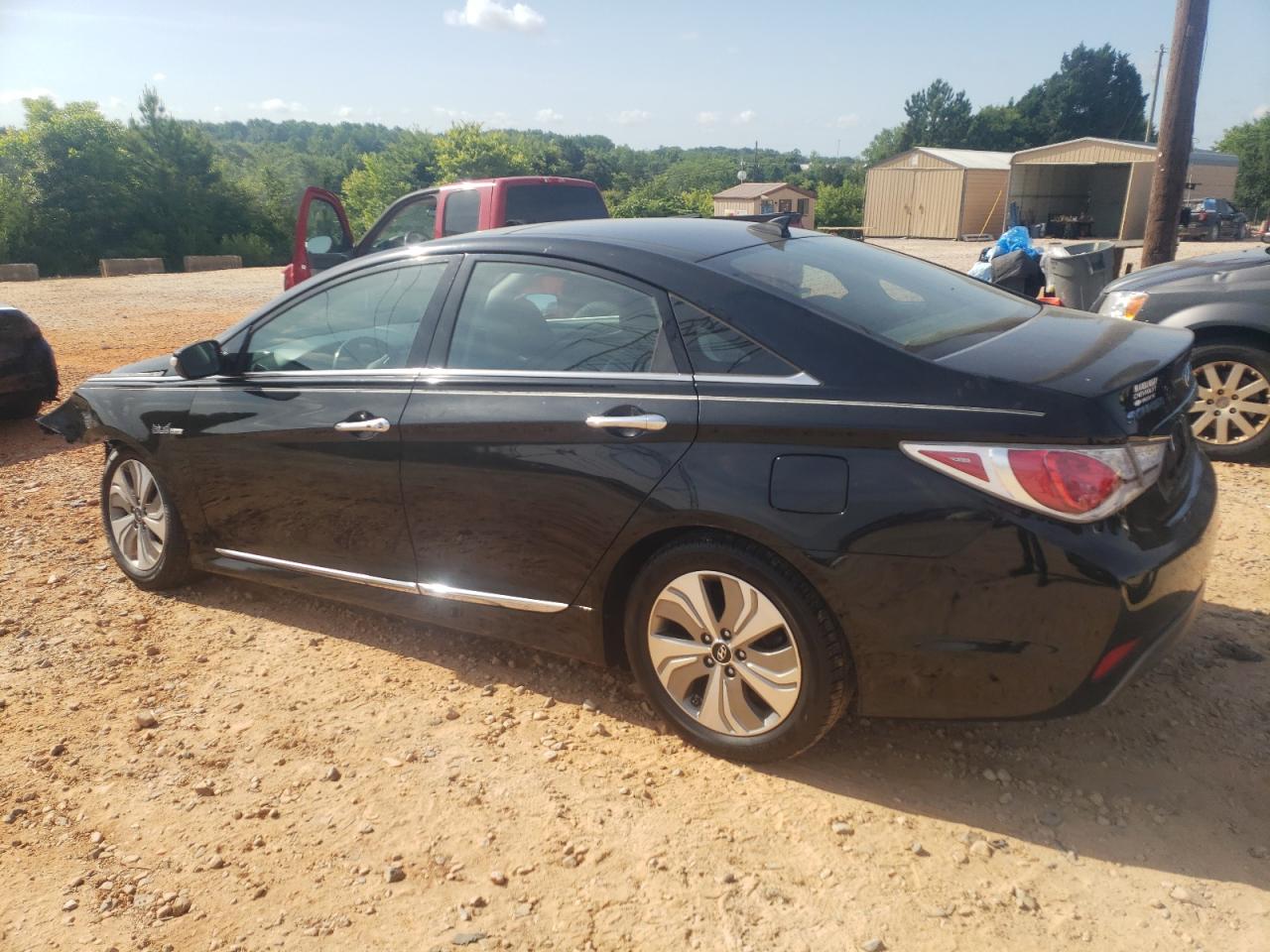 2014 Hyundai Sonata Hybrid Black vin: KMHEC4A44EA107927