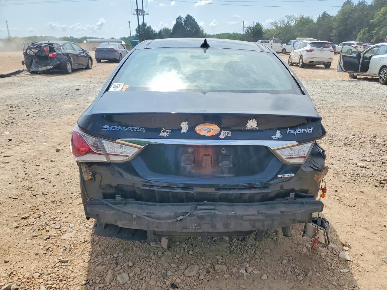 2014 Hyundai Sonata Hybrid Black vin: KMHEC4A44EA107927