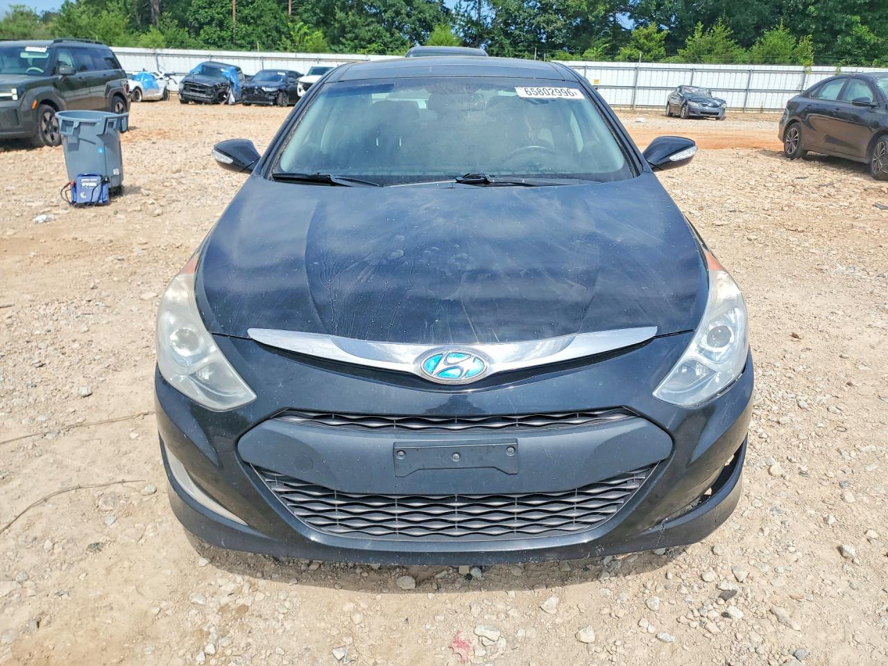 2014 Hyundai Sonata Hybrid Black vin: KMHEC4A44EA107927