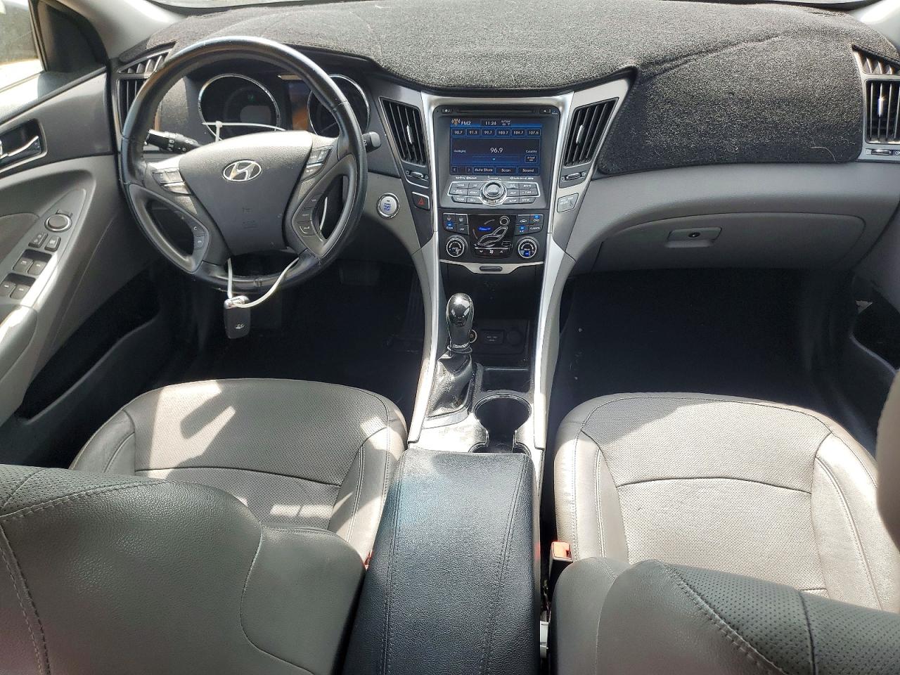 2014 Hyundai Sonata Hybrid Black vin: KMHEC4A44EA107927