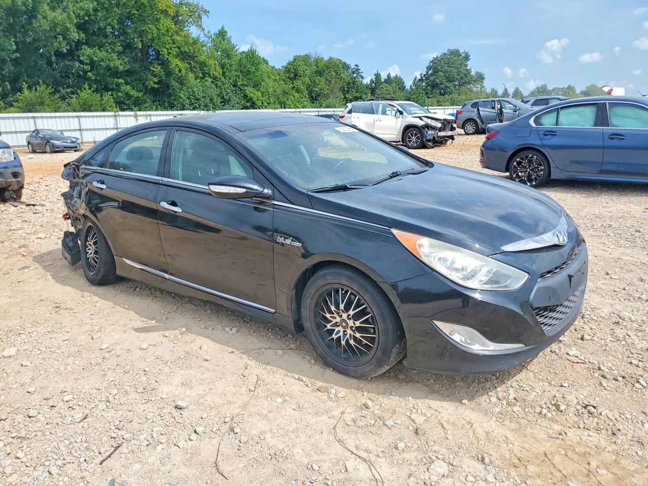 2014 Hyundai Sonata Hybrid Black vin: KMHEC4A44EA107927
