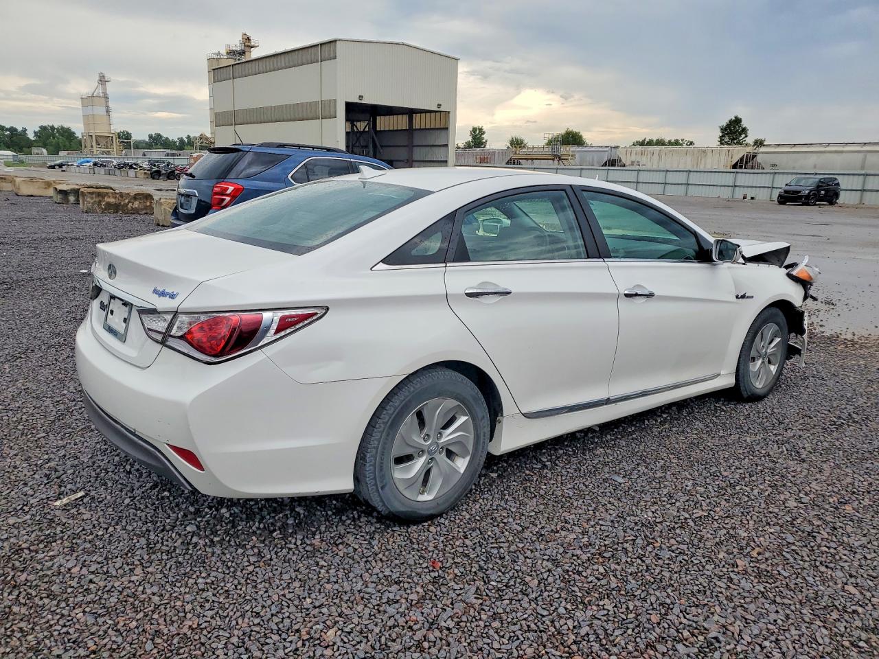 2014 Hyundai Sonata Hybrid Белый vin: KMHEC4A44EA110049