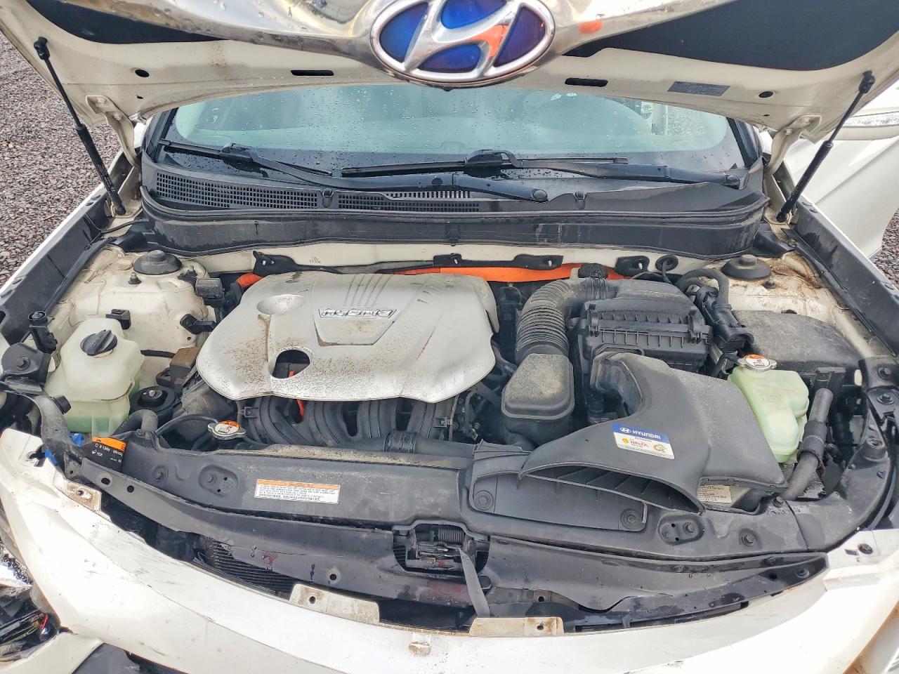 2014 Hyundai Sonata Hybrid Белый vin: KMHEC4A44EA110049