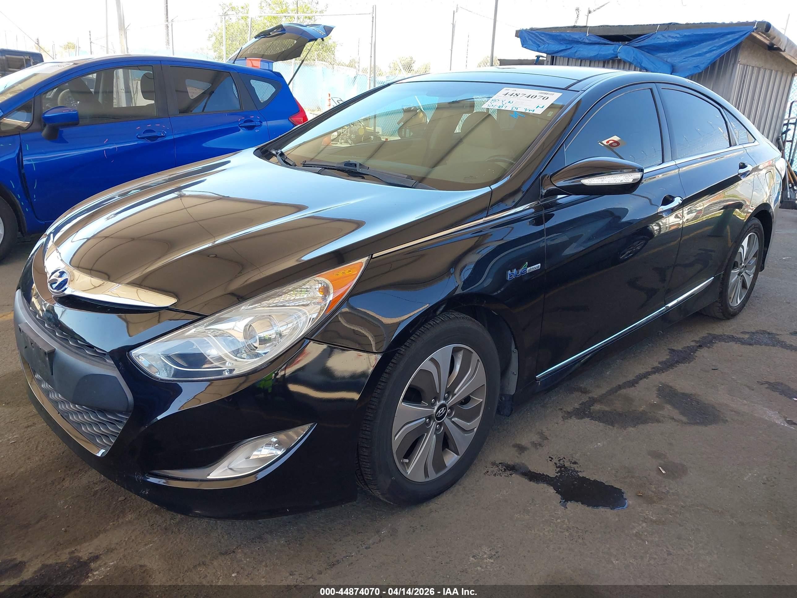 2014 Hyundai Sonata Hybrid Limited Черный vin: KMHEC4A44EA115994