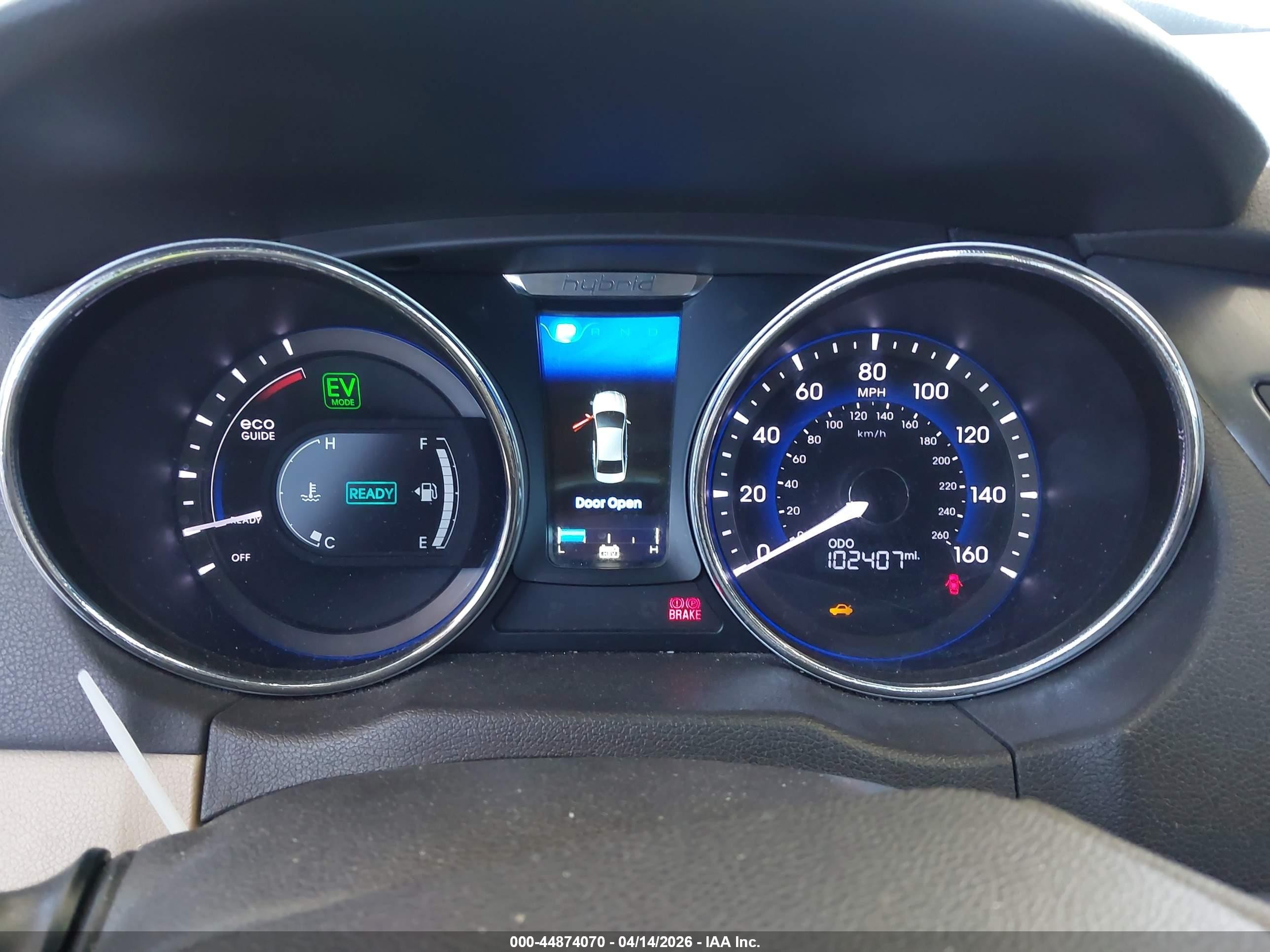 2014 Hyundai Sonata Hybrid Limited Черный vin: KMHEC4A44EA115994