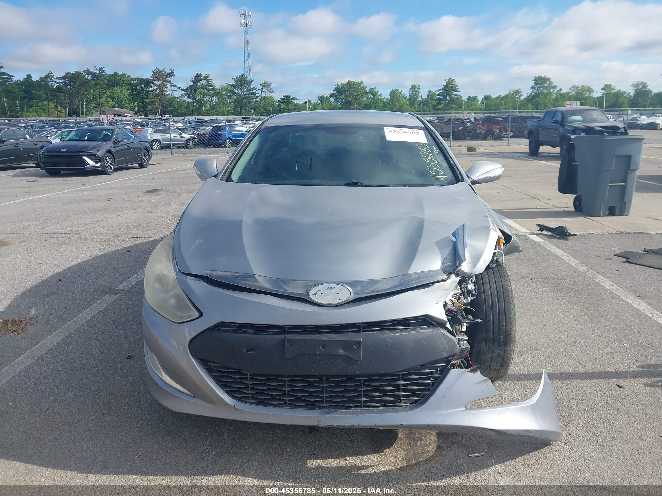 2014 Hyundai Sonata Hybrid   Gray vin: KMHEC4A44EA117423