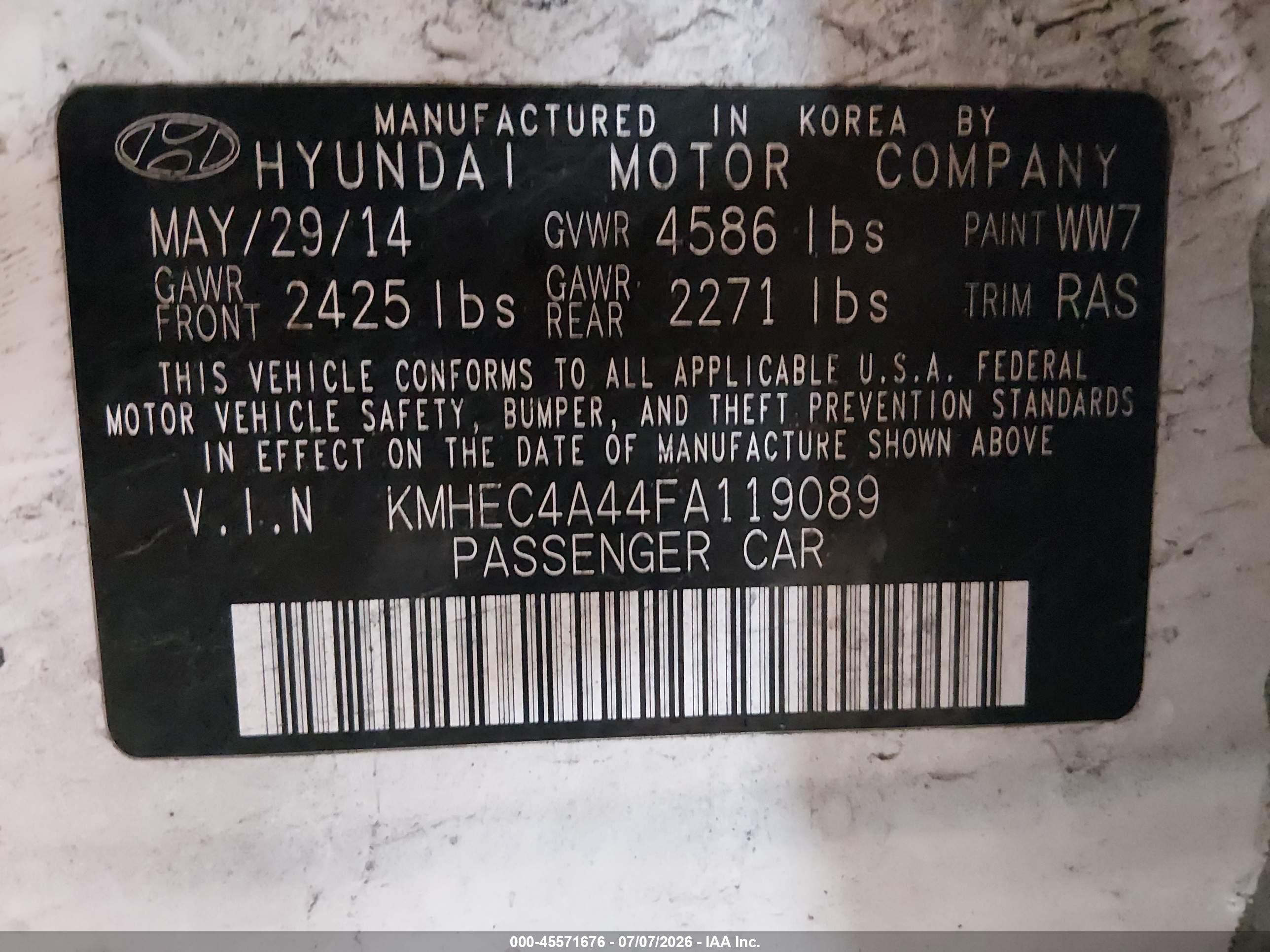 2015 Hyundai Sonata Hybrid Limited White vin: KMHEC4A44FA119089
