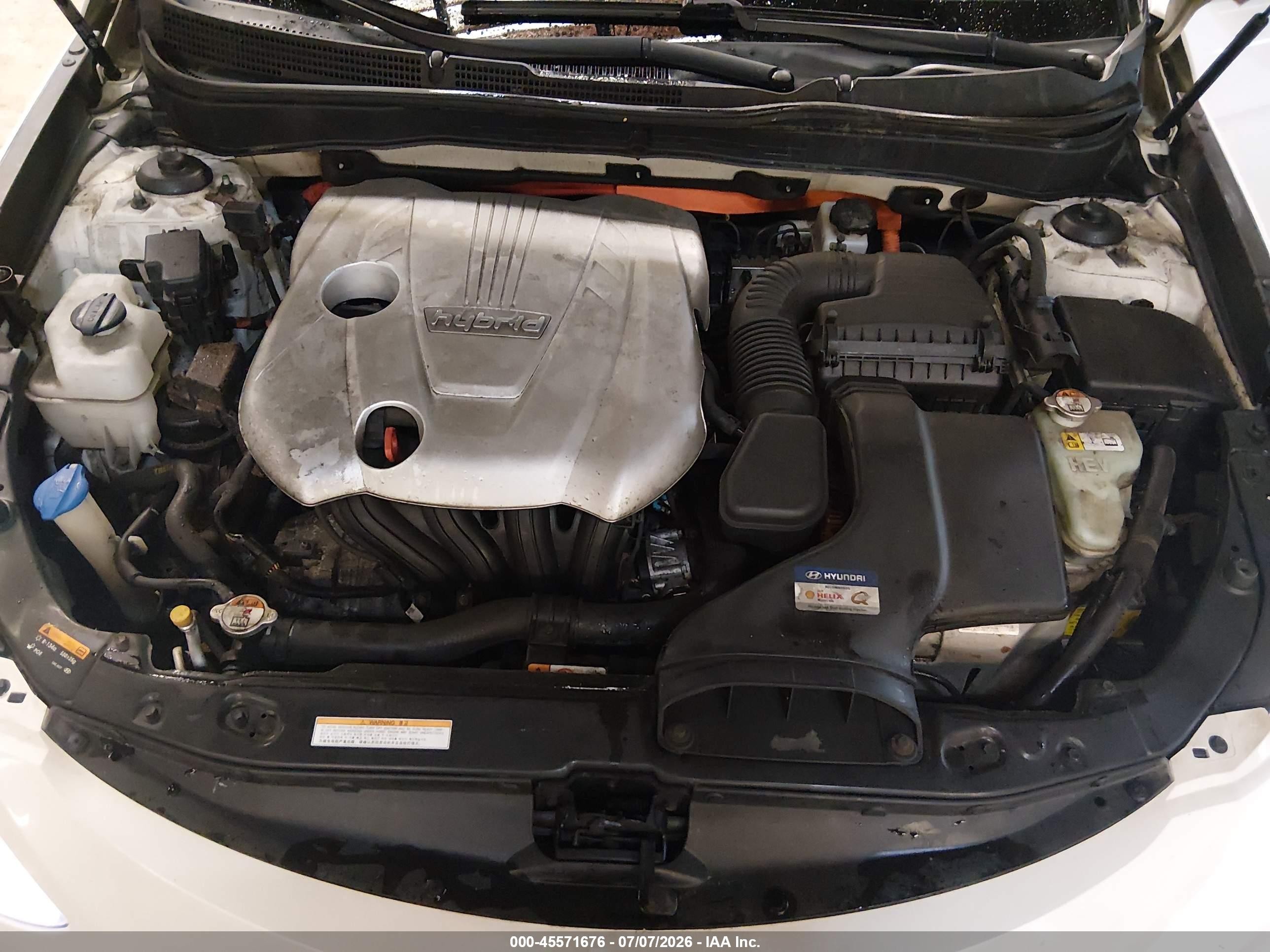 2015 Hyundai Sonata Hybrid Limited White vin: KMHEC4A44FA119089