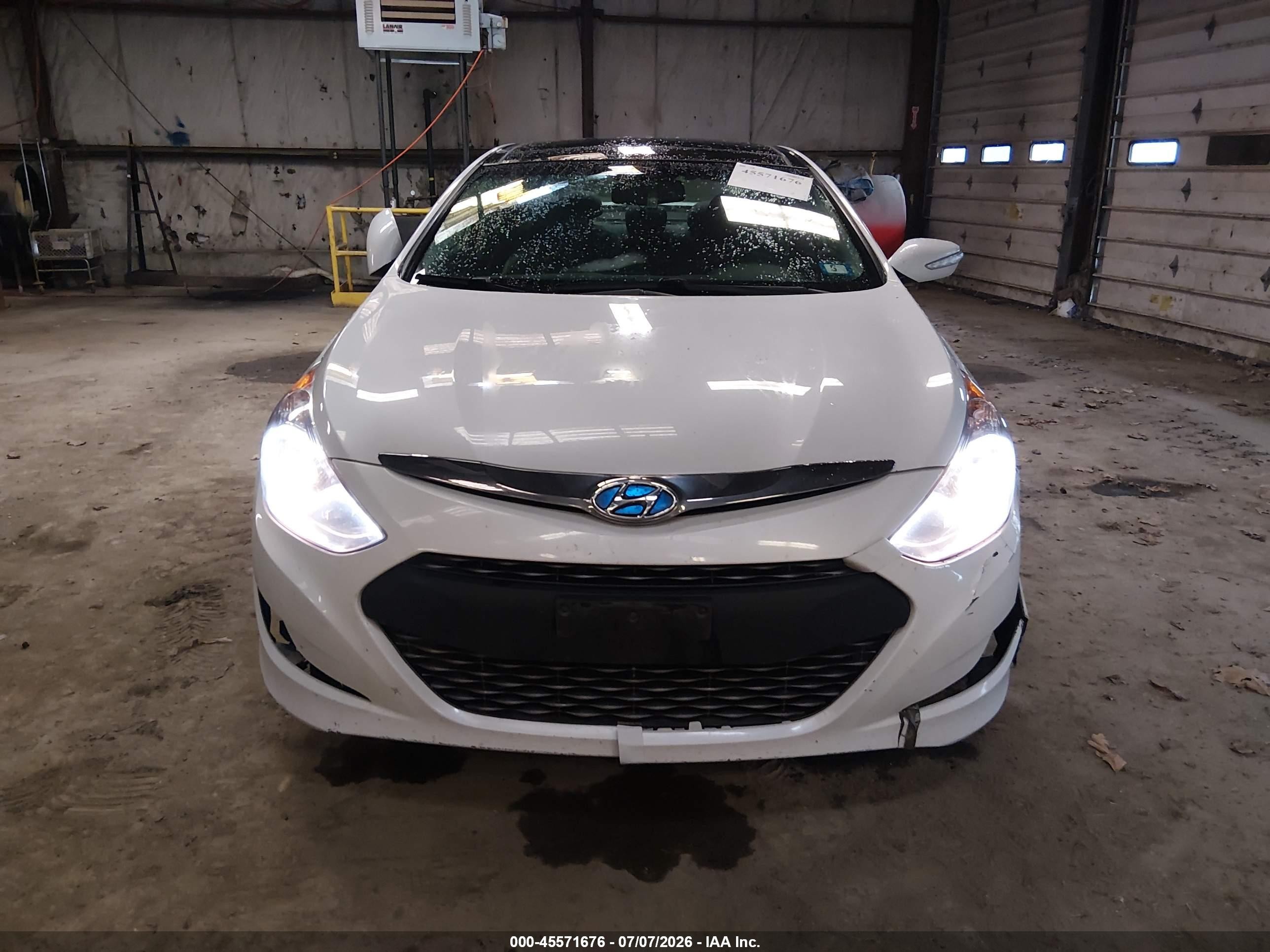 2015 Hyundai Sonata Hybrid Limited White vin: KMHEC4A44FA119089