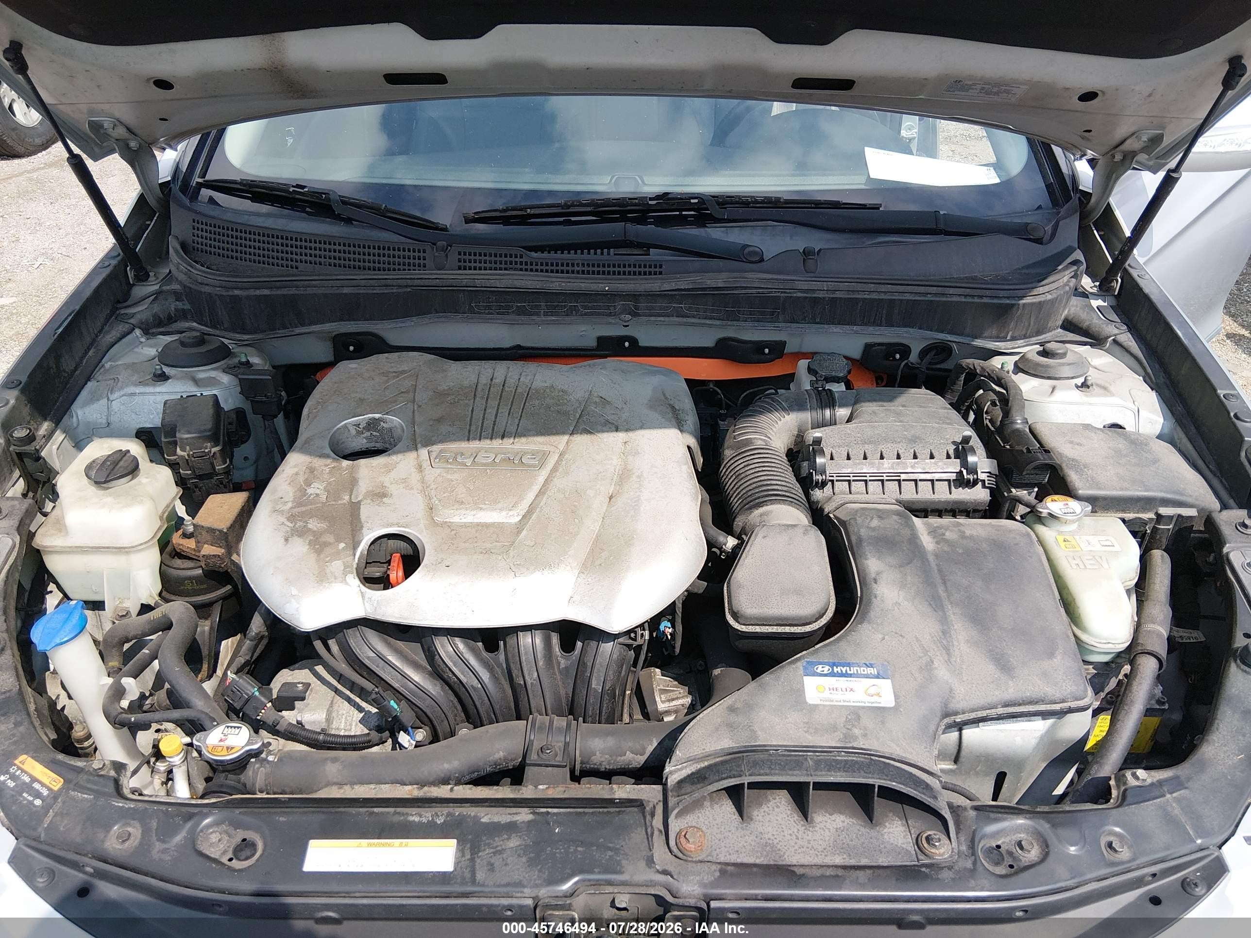 2015 Hyundai Sonata Hybrid Limited Silver vin: KMHEC4A44FA121876