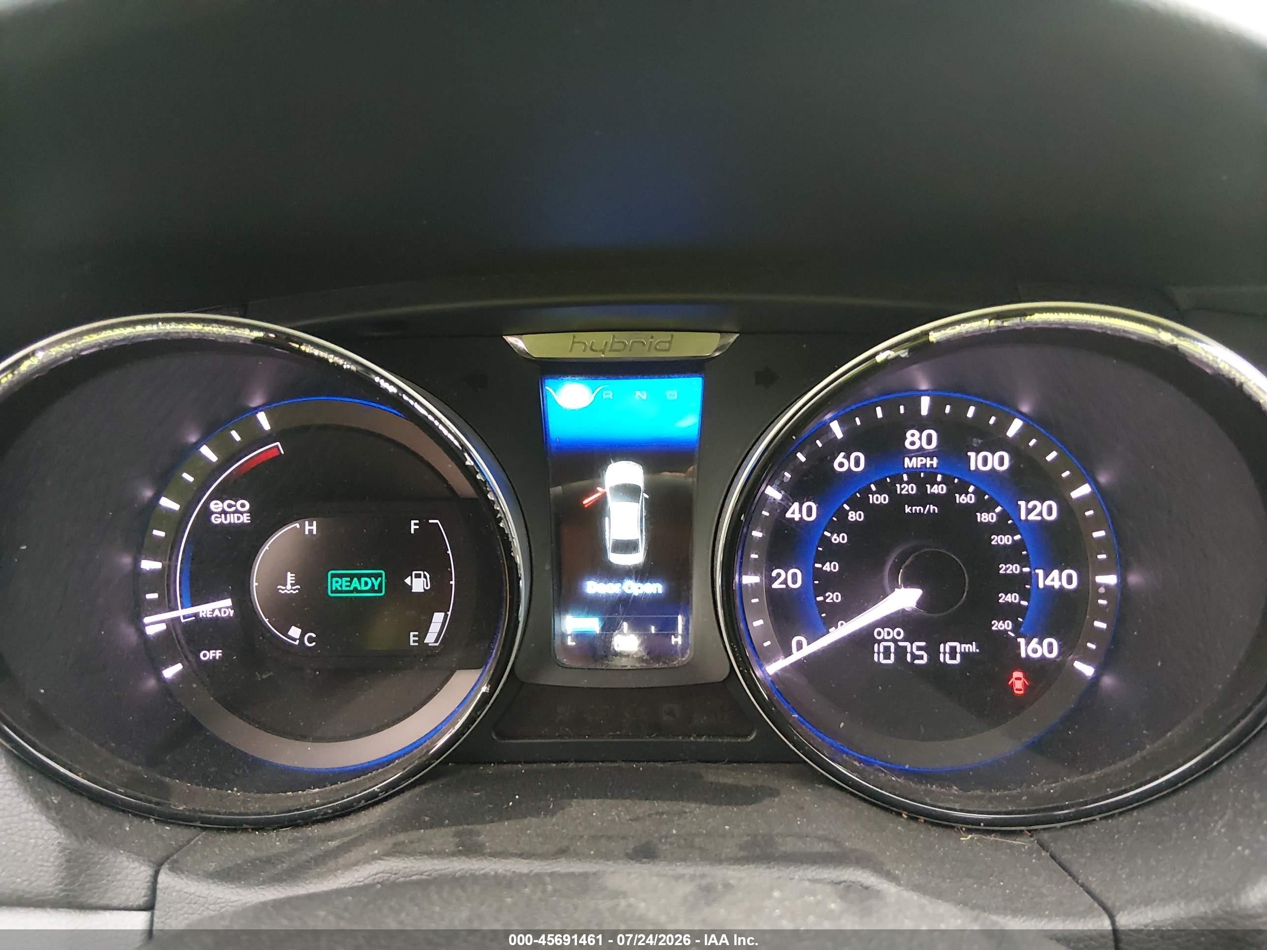 2015 Hyundai Sonata Hybrid   Silver vin: KMHEC4A44FA133199