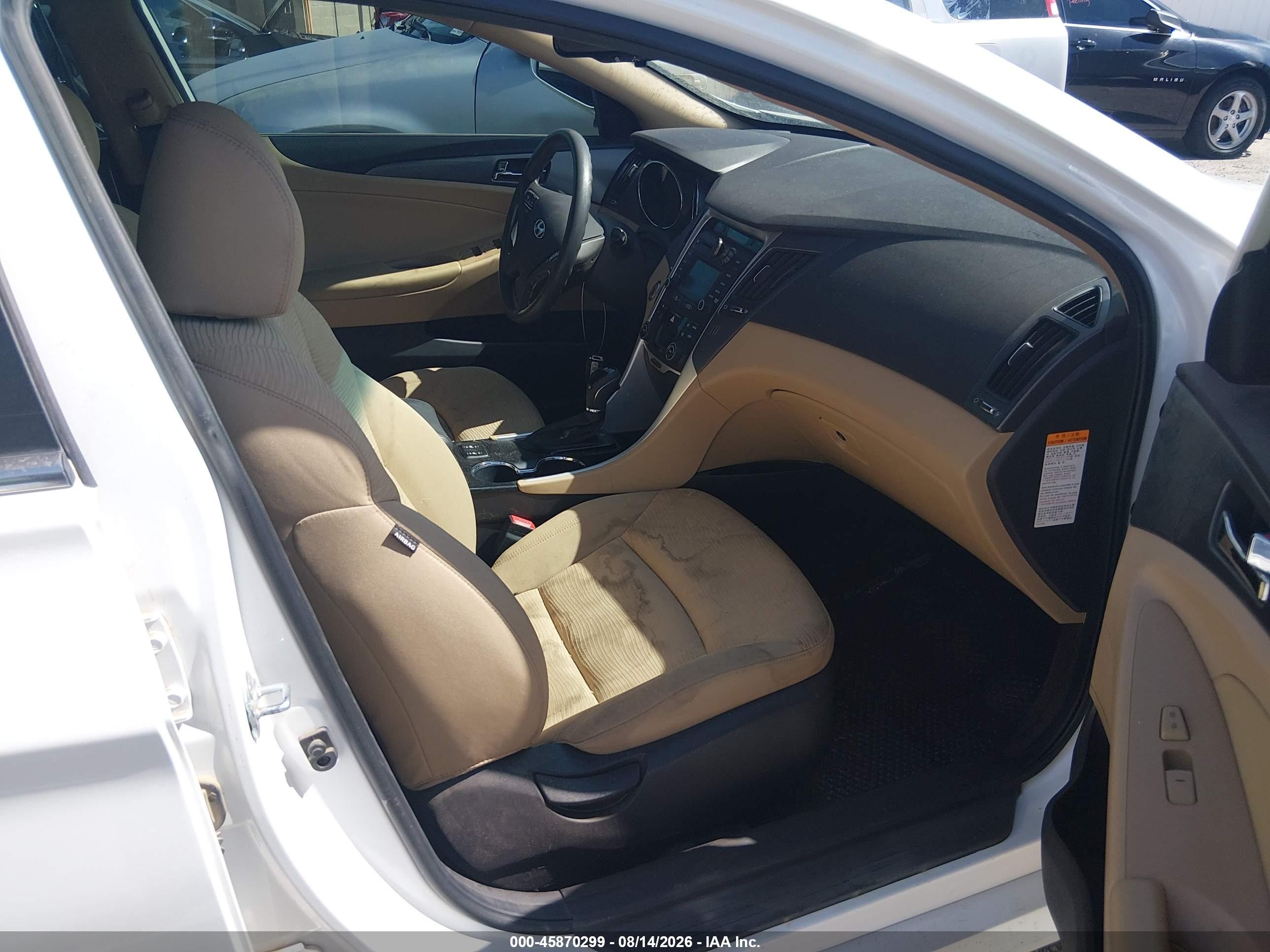 2015 Hyundai Sonata Hybrid White vin: KMHEC4A44FA137902