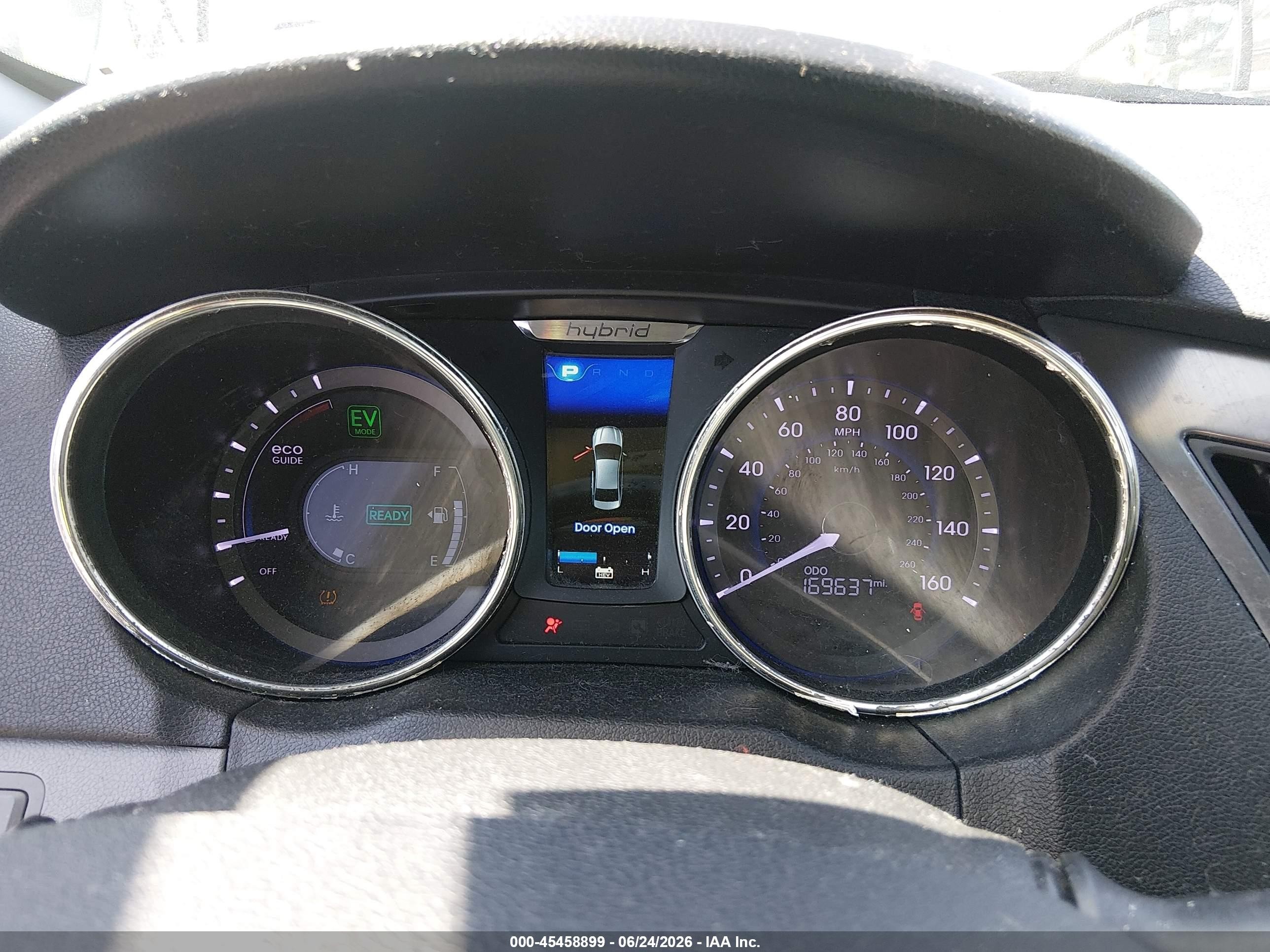 2011 Hyundai Sonata Hybrid   Light Blue vin: KMHEC4A45BA000963