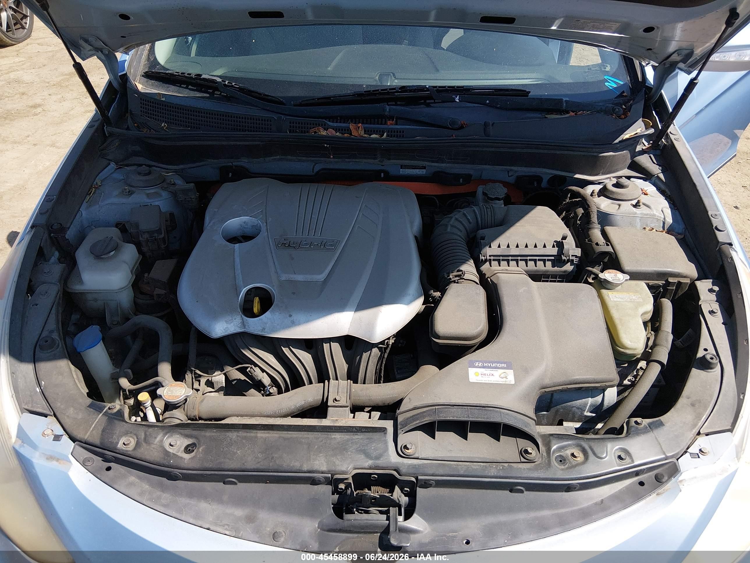 2011 Hyundai Sonata Hybrid   Light Blue vin: KMHEC4A45BA000963