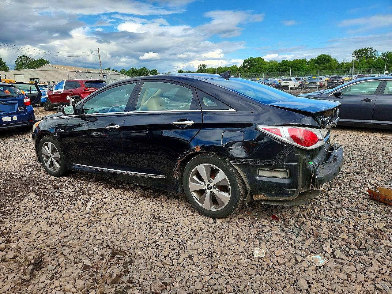 2011 Hyundai Sonata Hybrid Black vin: KMHEC4A45BA002941