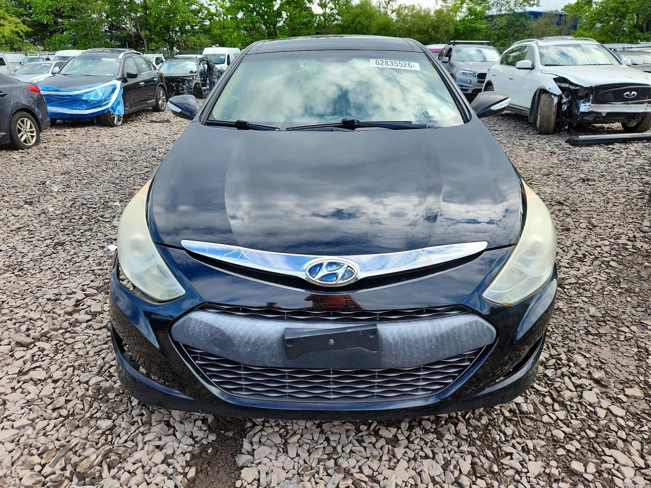 2011 Hyundai Sonata Hybrid Black vin: KMHEC4A45BA002941