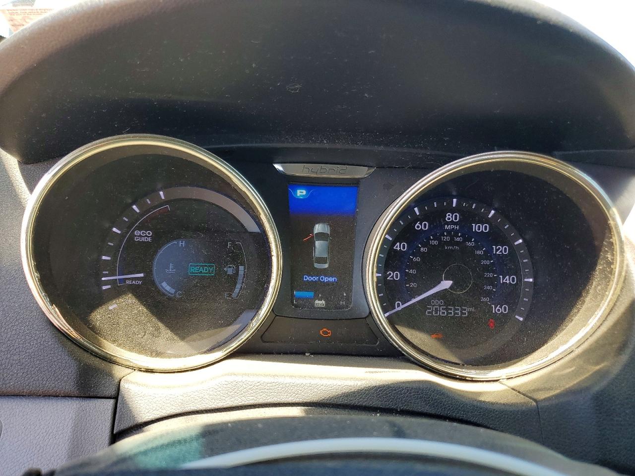2011 Hyundai Sonata Hybrid Blue vin: KMHEC4A45BA006293