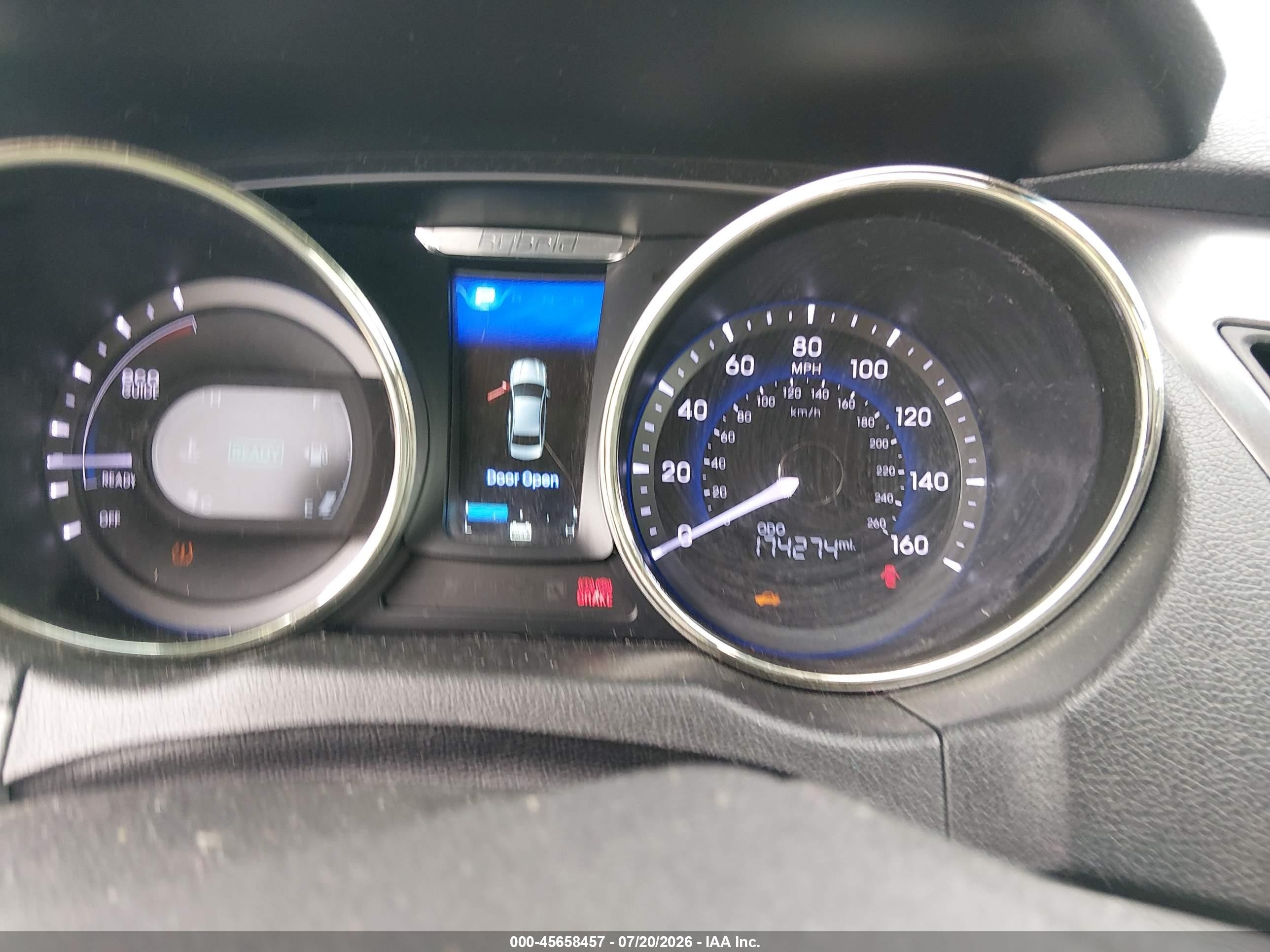 2011 Hyundai Sonata Hybrid   Light Blue vin: KMHEC4A45BA011039
