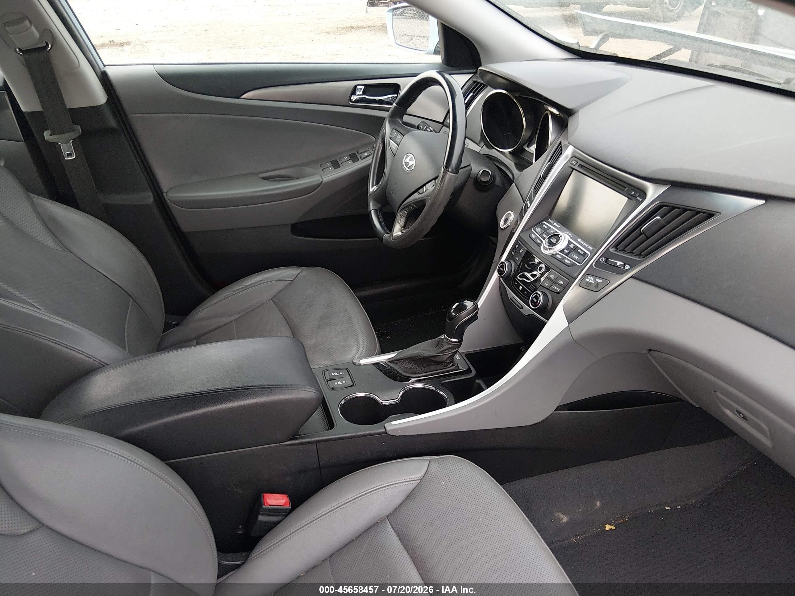 2011 Hyundai Sonata Hybrid   Light Blue vin: KMHEC4A45BA011039