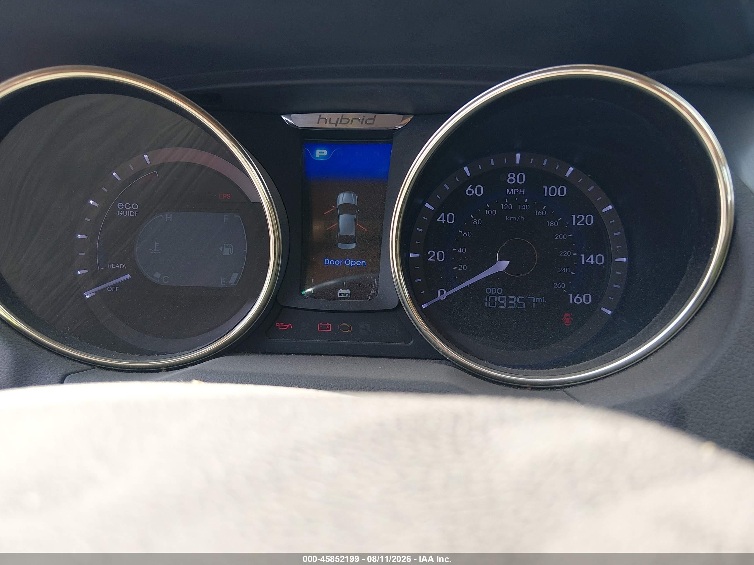 2012 Hyundai Sonata Hybrid Red vin: KMHEC4A45CA022642