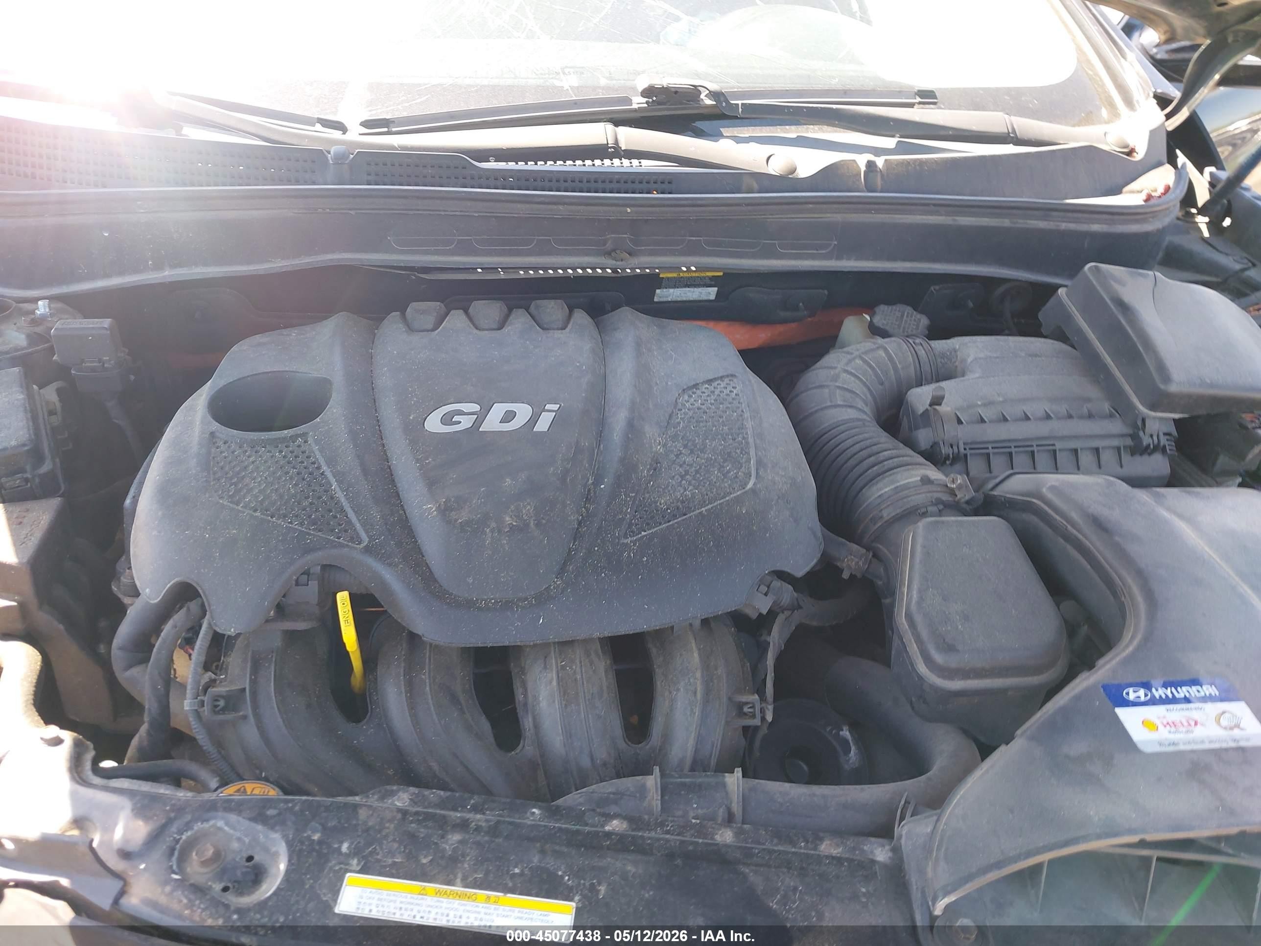 2012 Hyundai Sonata Hybrid   Black vin: KMHEC4A45CA028859