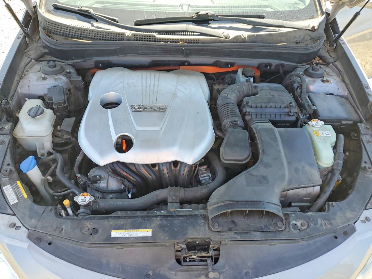 2012 Hyundai Sonata Hybrid Silver vin: KMHEC4A45CA056600