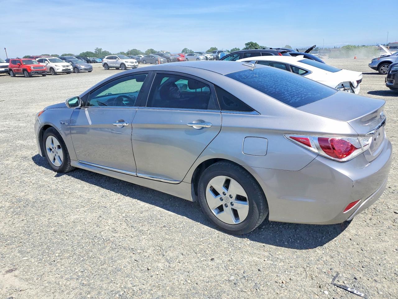 2012 Hyundai Sonata Hybrid Silver vin: KMHEC4A45CA056600