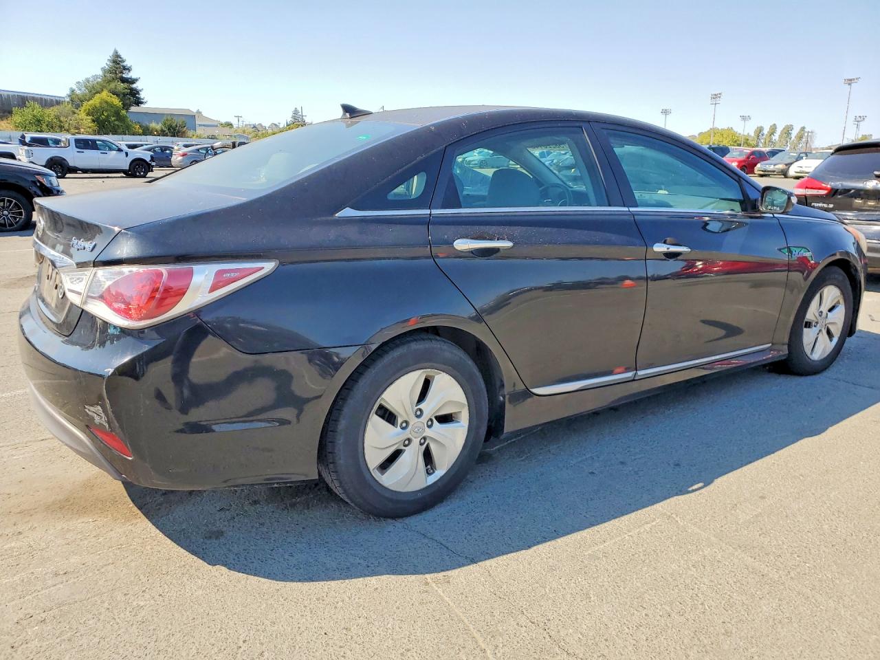 2013 Hyundai Sonata Hybrid Black vin: KMHEC4A45DA051298
