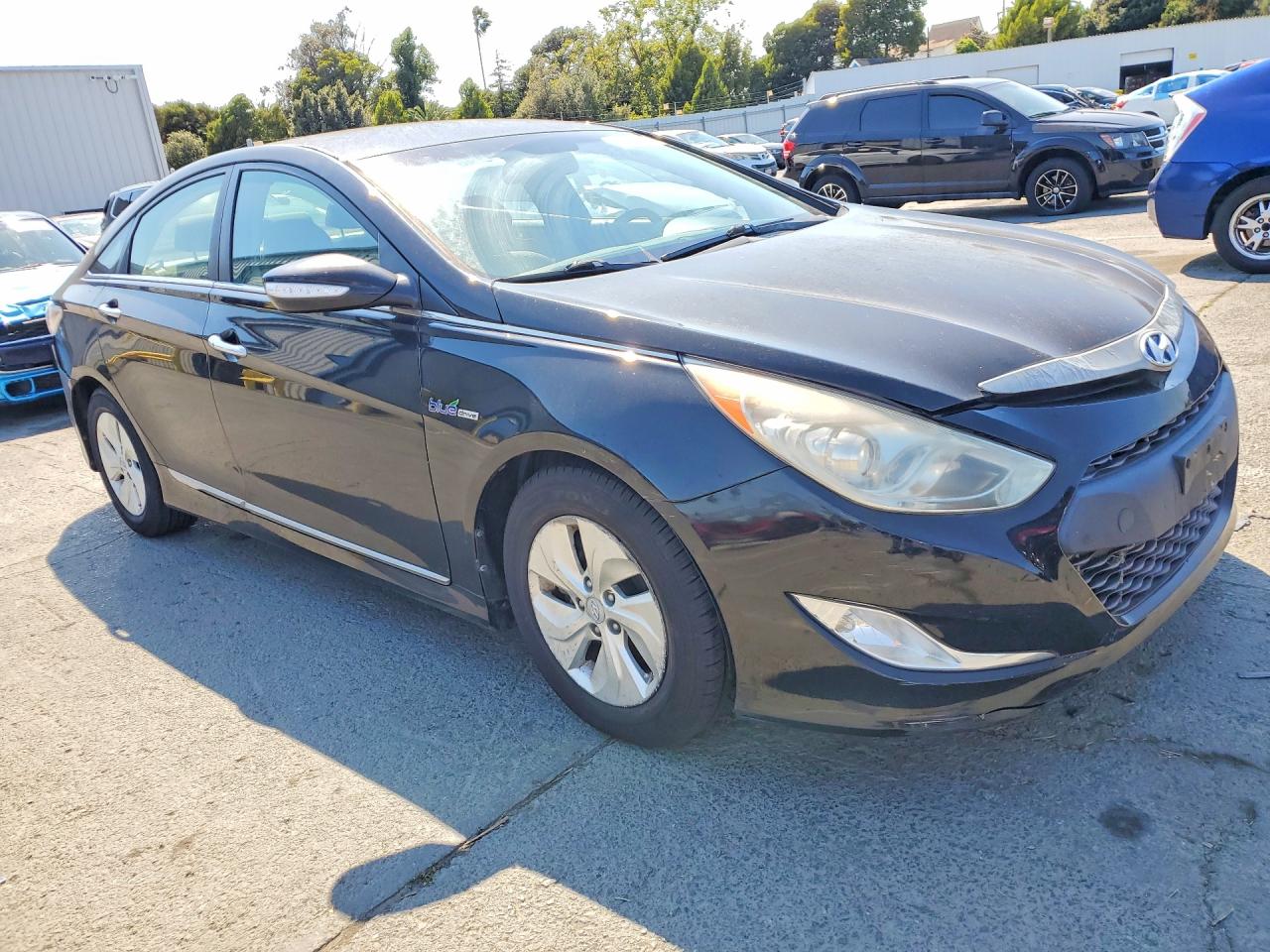 2013 Hyundai Sonata Hybrid Black vin: KMHEC4A45DA051298