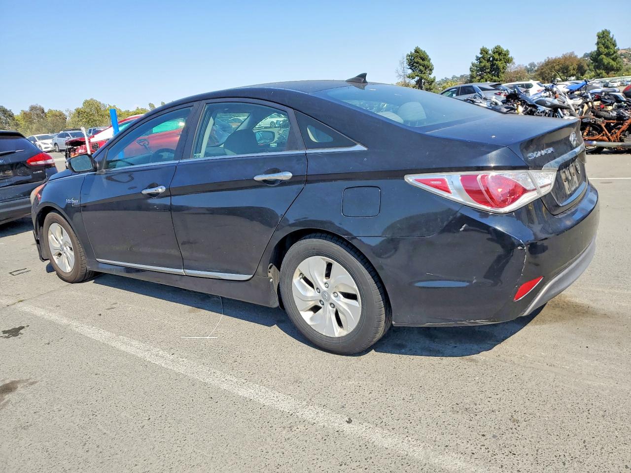 2013 Hyundai Sonata Hybrid Black vin: KMHEC4A45DA051298