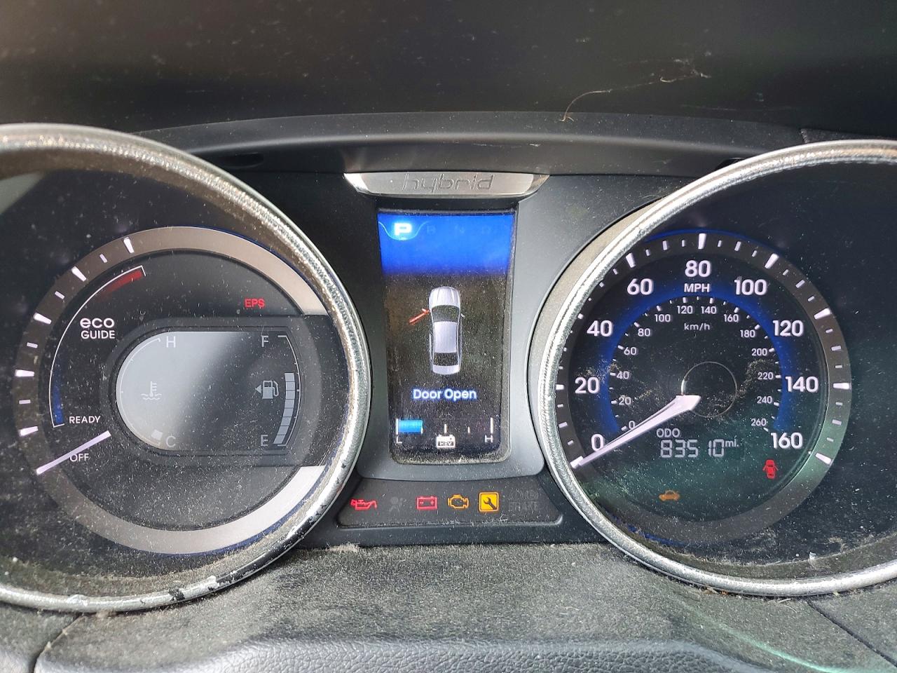 2013 Hyundai Sonata Hybrid Black vin: KMHEC4A45DA051298